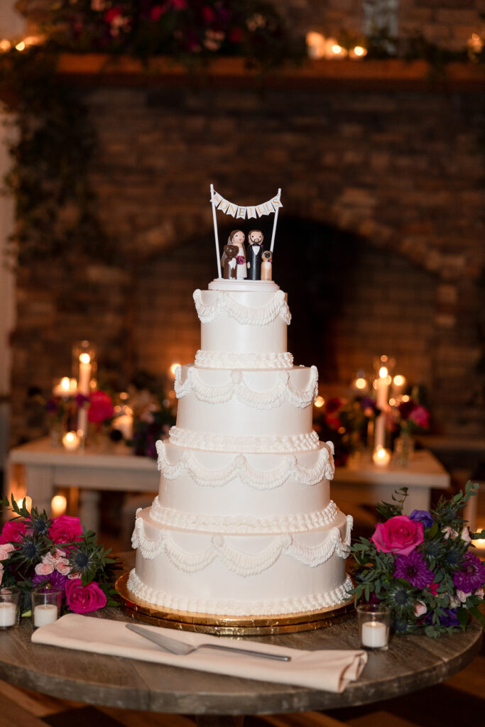 Wedding reception details at The Coach House