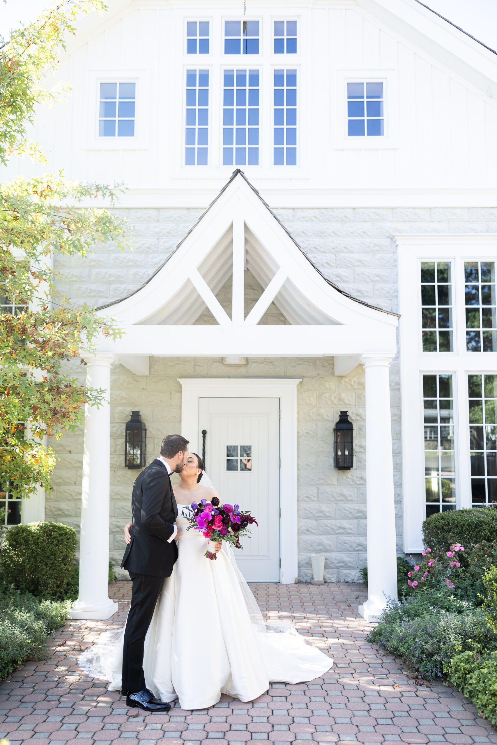 Autumn Wedding Portraits in NJ Wedding Venue