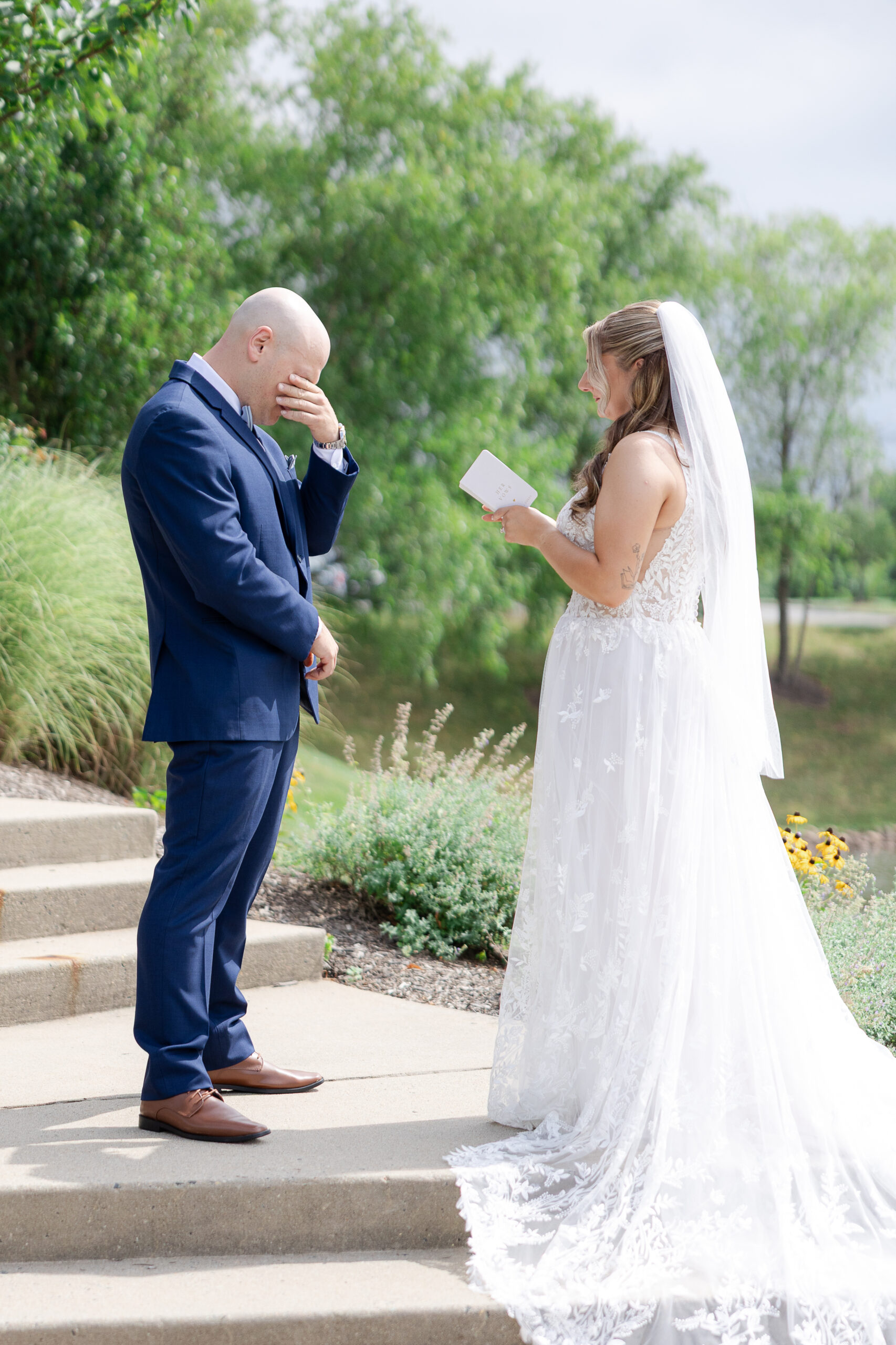 Bridgewater Marriott Bride and Groom Vows