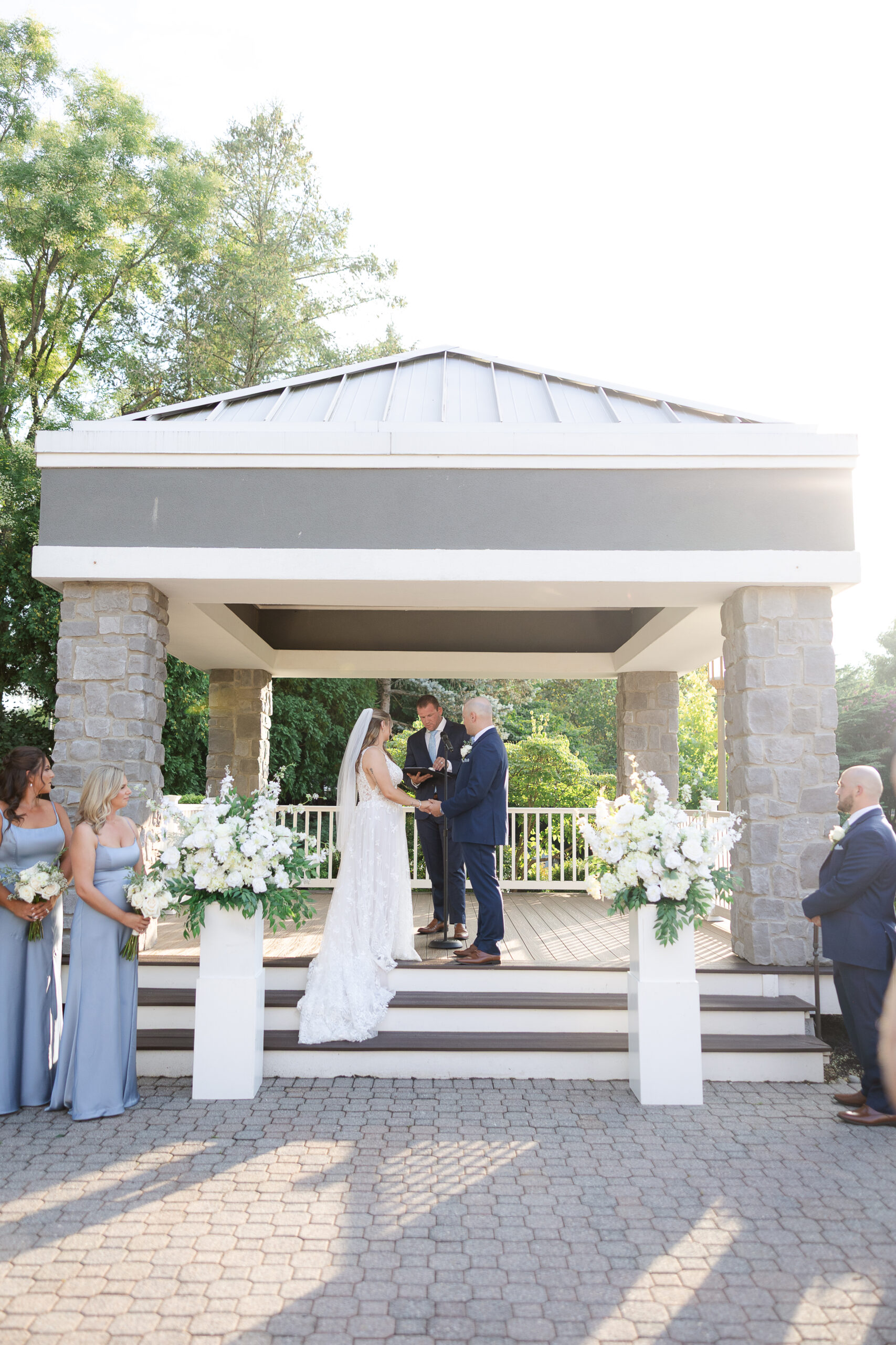 NJ Bridgewater Manor wedding ceremony outdoor
