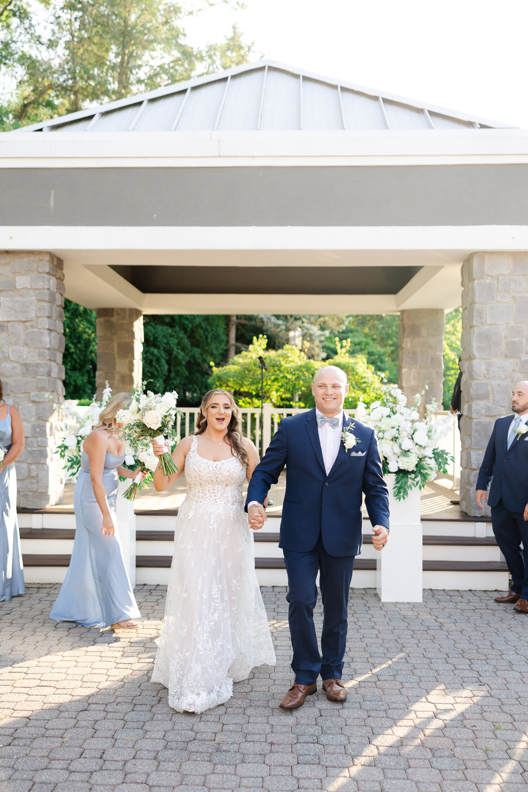 NJ wedding day ceremony at the NJ Bridgewater Manor