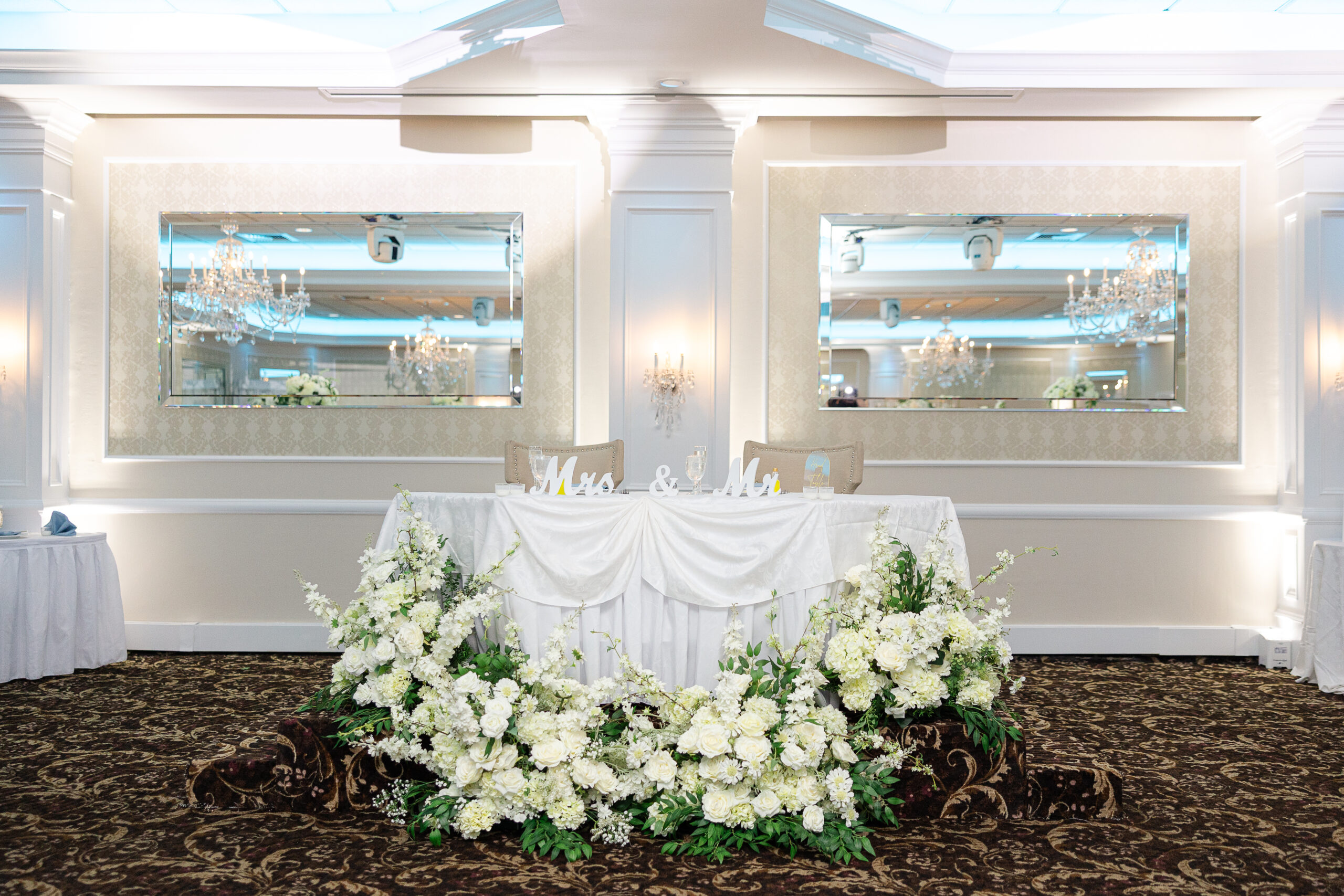 Wedding reception at Bridgewater Manor NJ