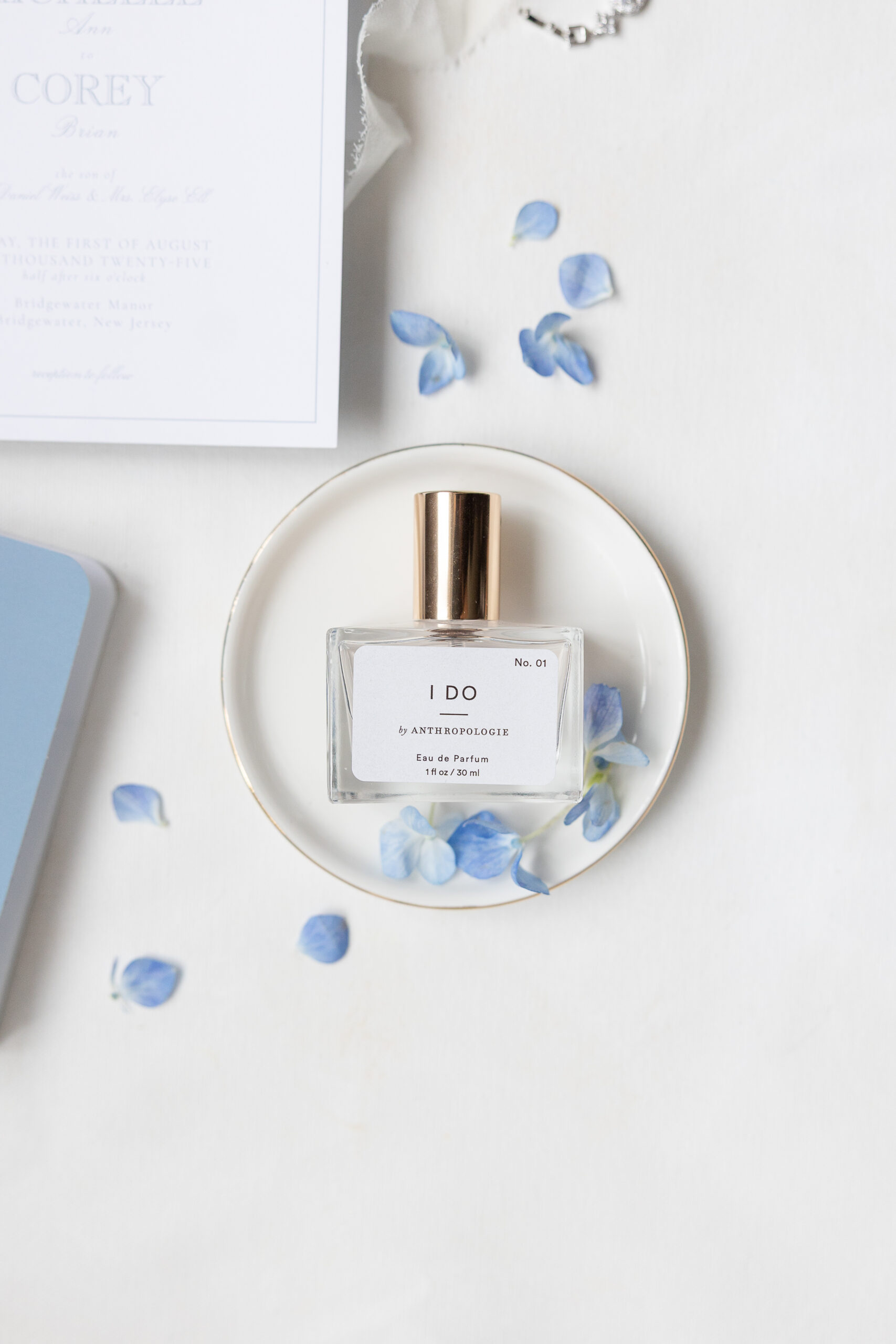 Wedding detail photography at Bridgewater Marriott hotel