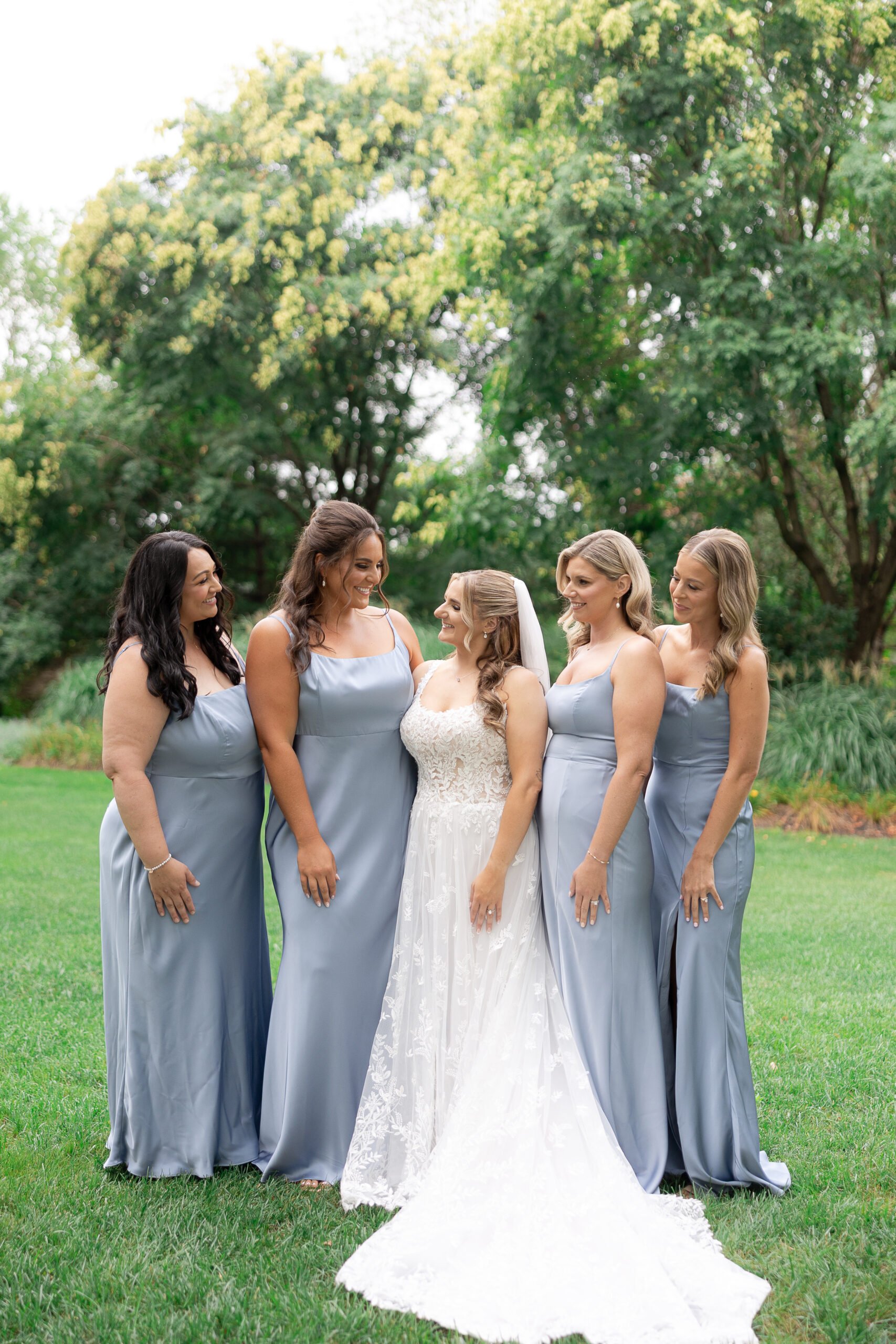 Bride and bridesmaid at Bridgewater Marriott Hotel
