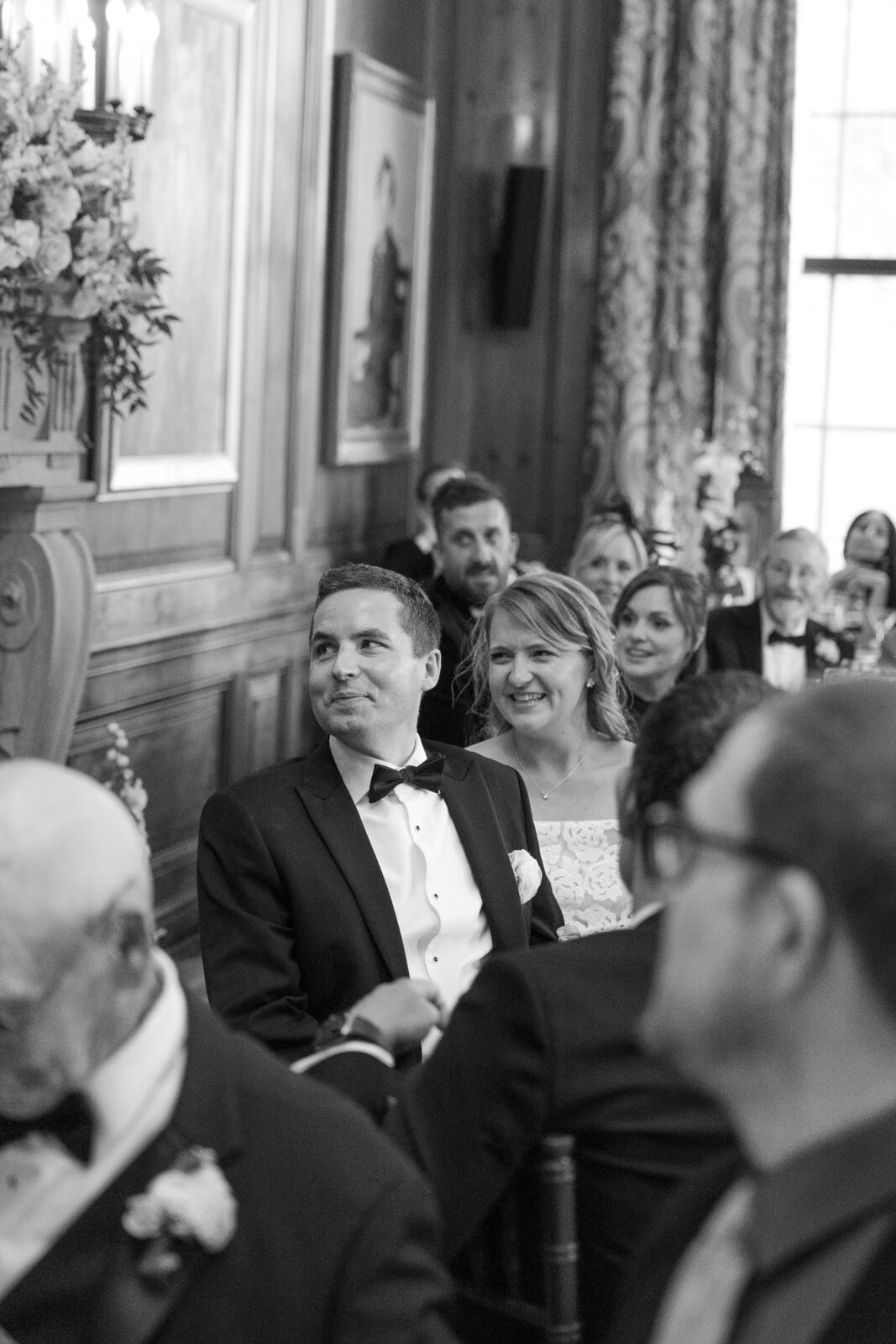 Reception speak at Harold Pratt House wedding