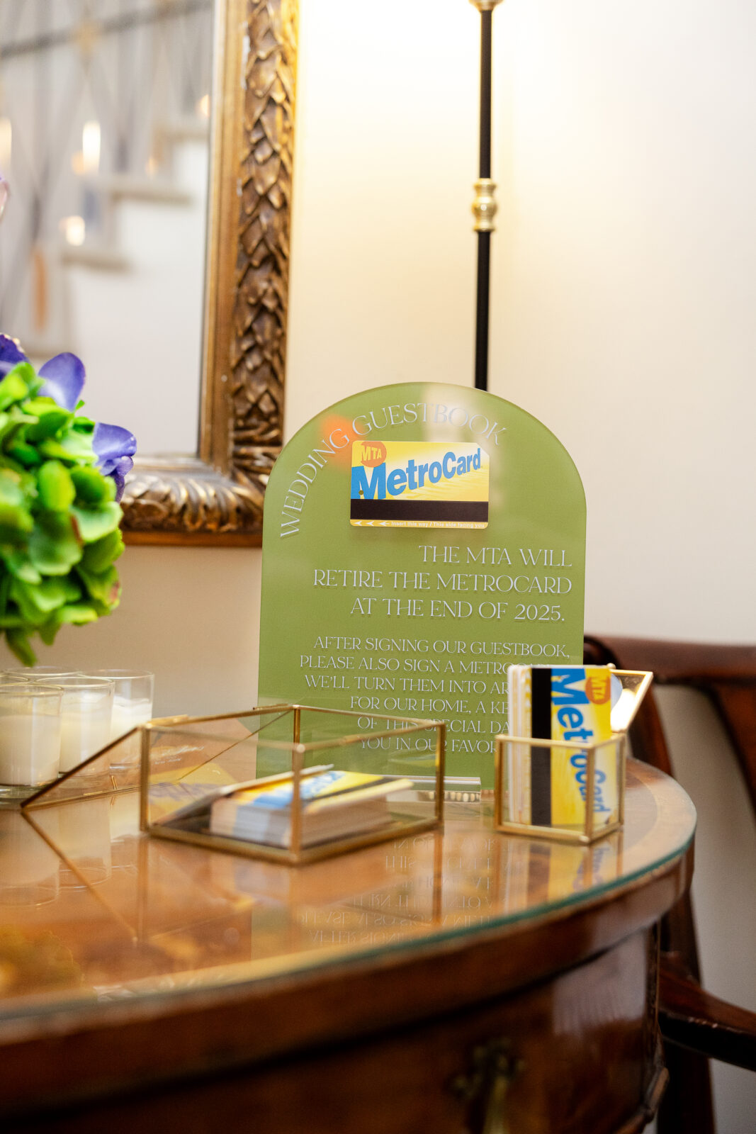 Wedding details at Harold Pratt House