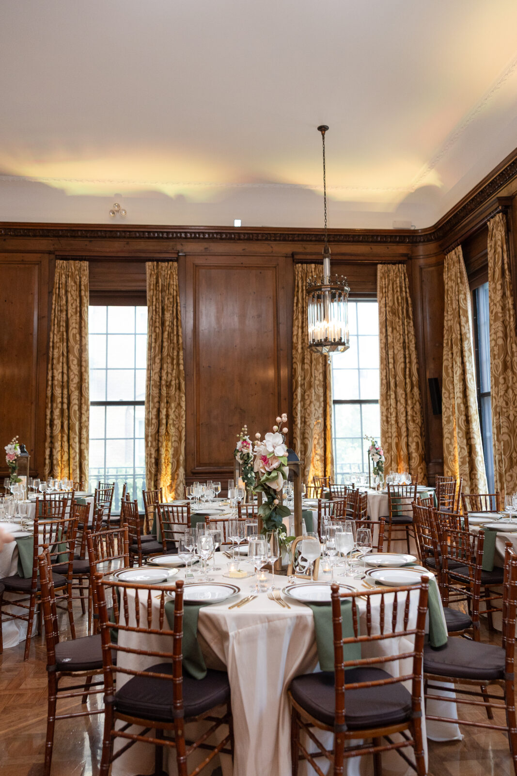 Wedding reception in Harold Pratt House