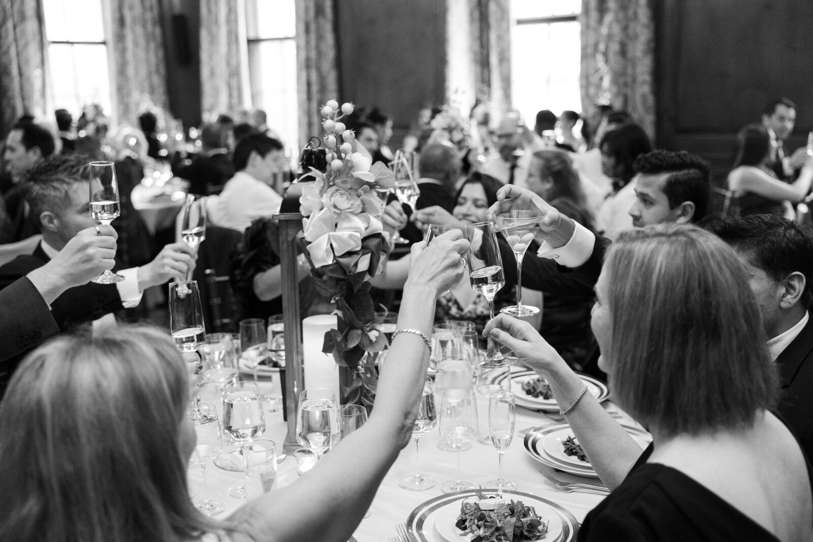 Toasts at Harold Prat House wedding