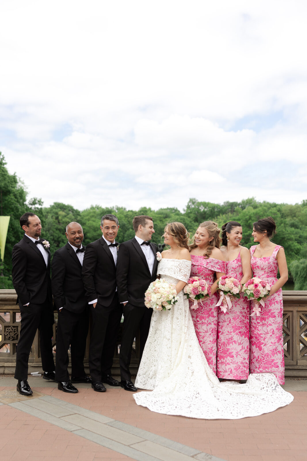 Wedding Party at Bethesda Terrace