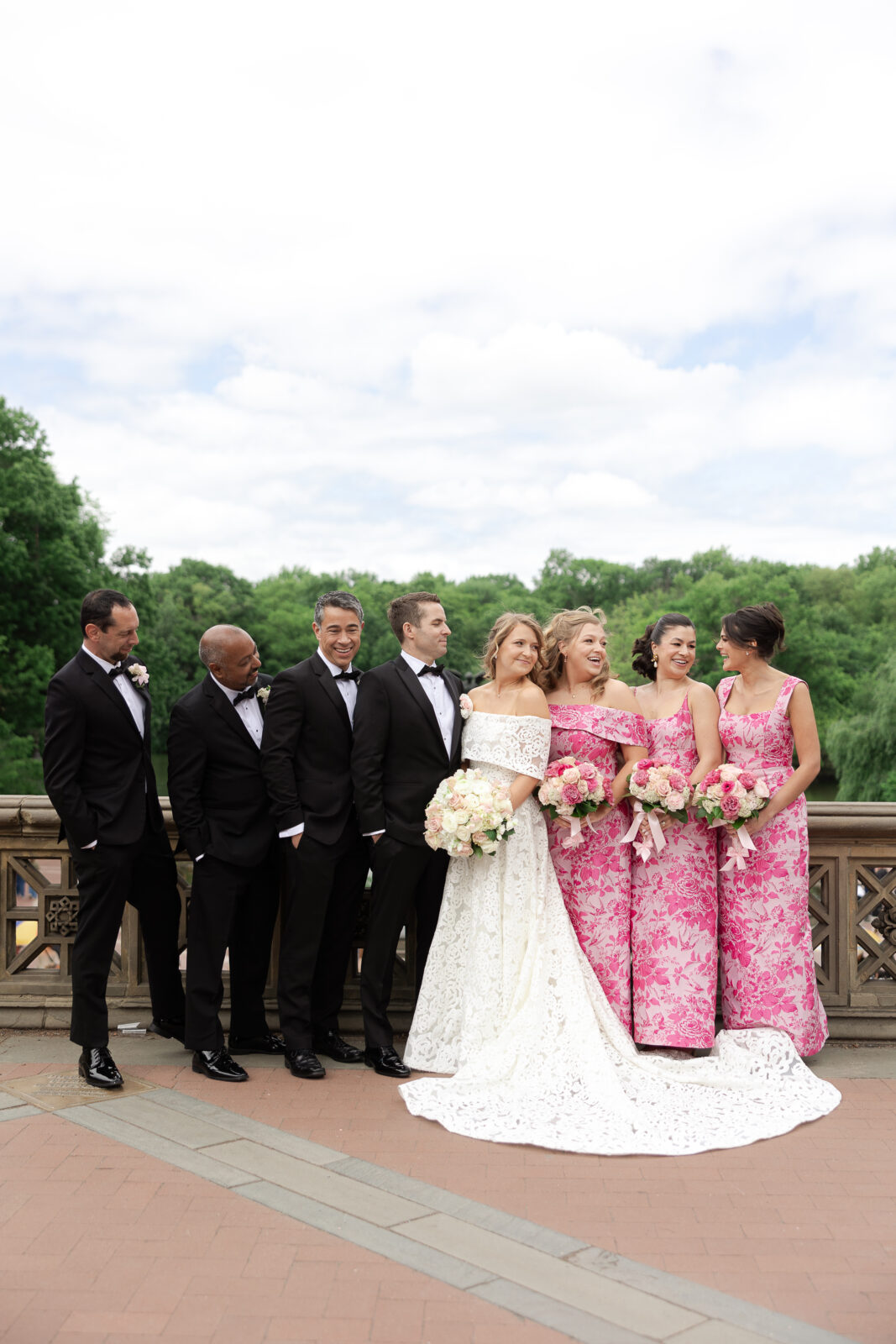 Wedding Party at Bethesda Terrace