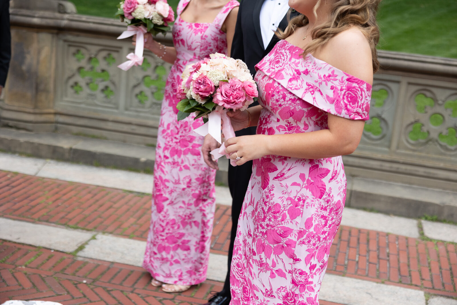 NYC Wedding Party at Bethesda Terrace Central Park