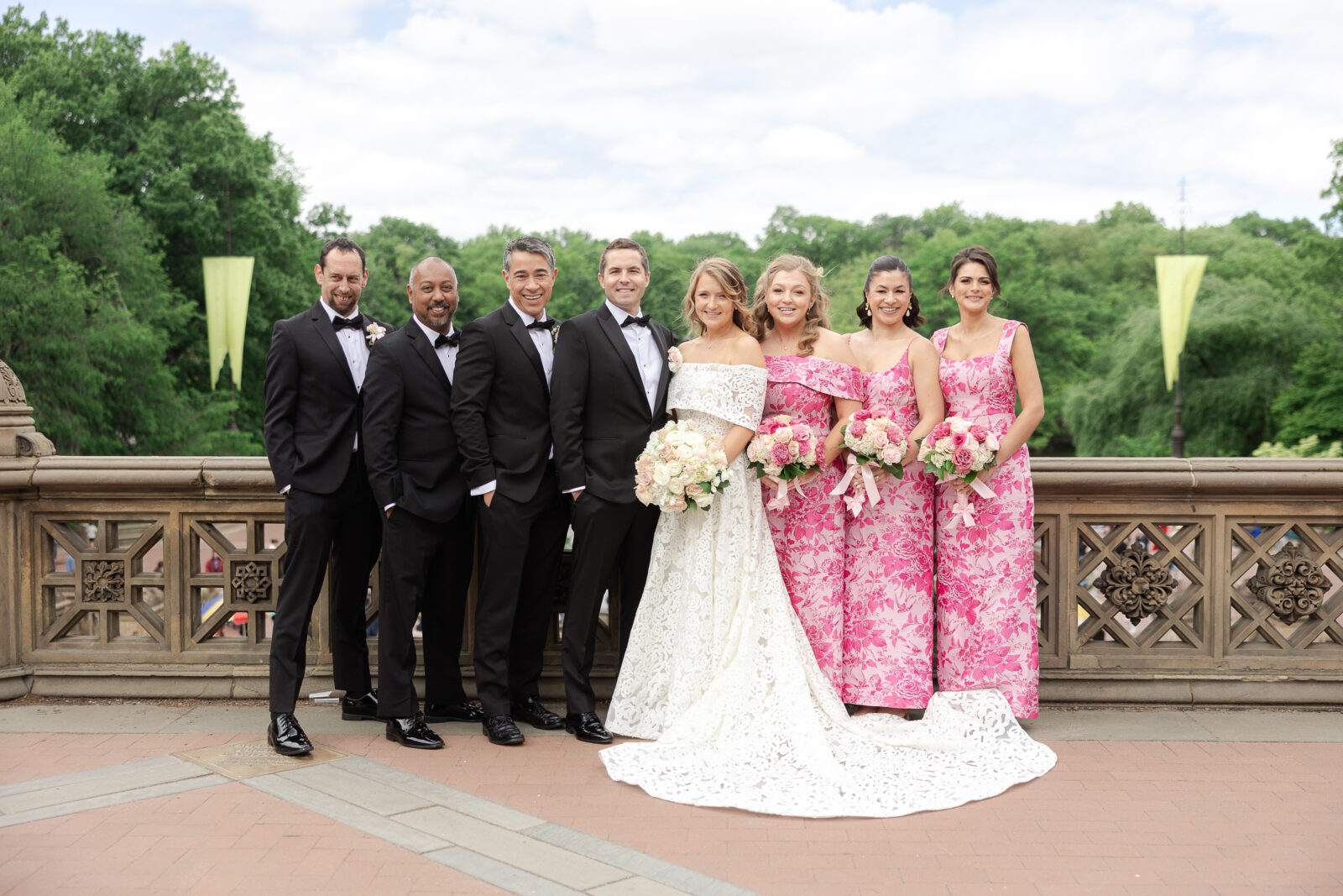 Wedding Party at Bethesda Terrace