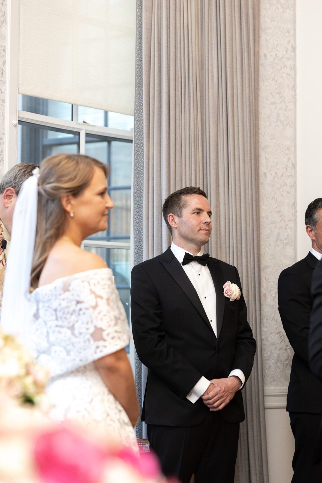 NYC wedding ceremony at Harold Pratt House