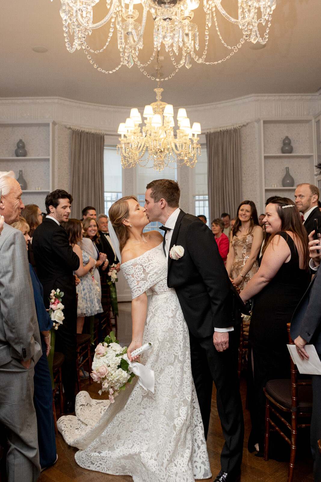 NYC wedding ceremony at Harold Pratt House