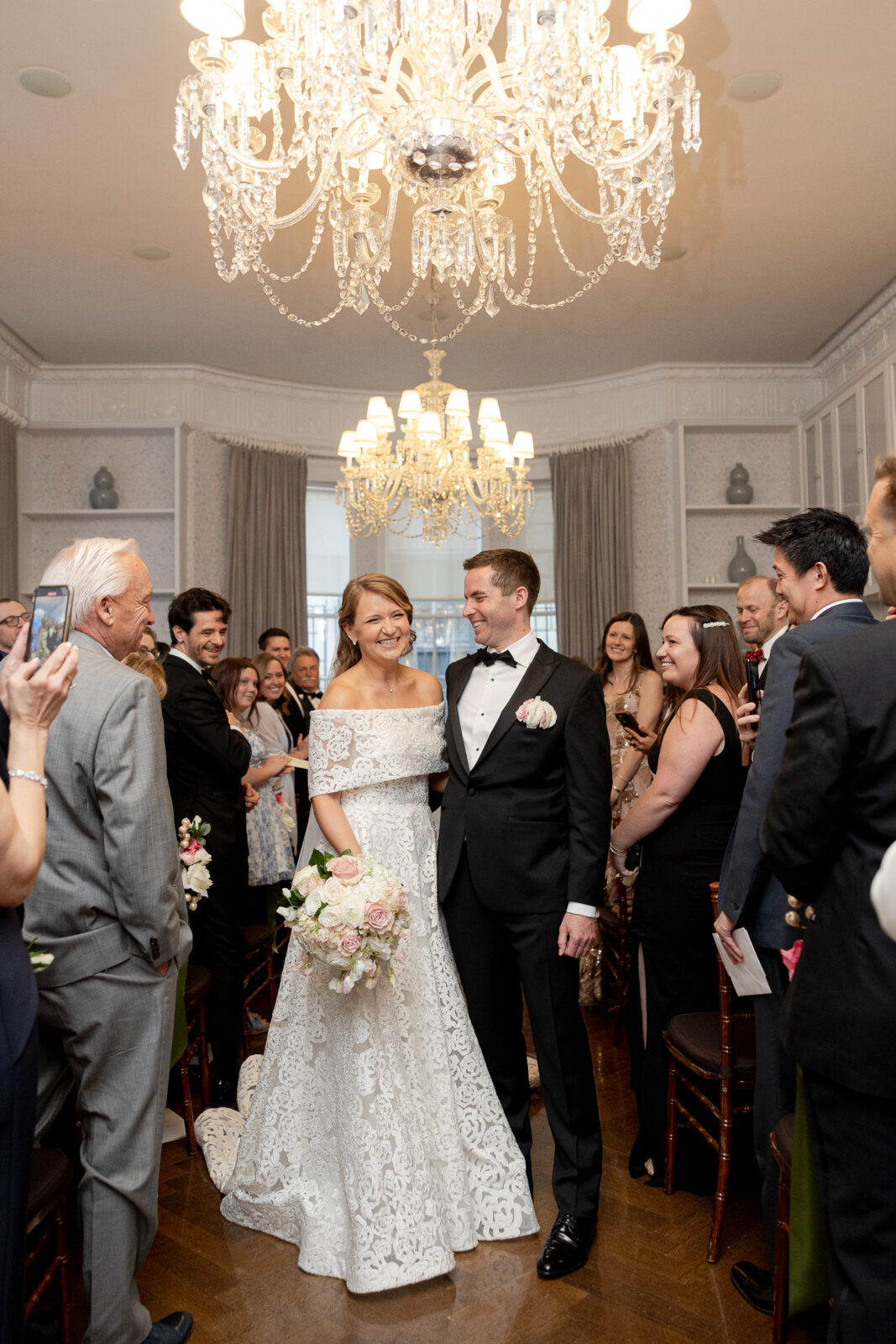 NYC wedding ceremony at Harold Pratt House