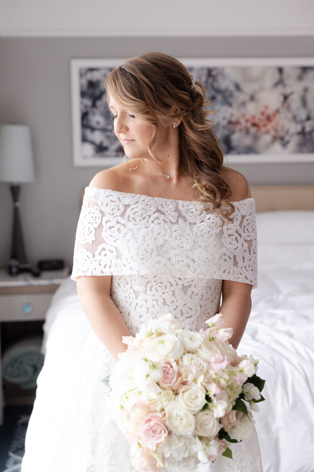 Bride portraits for Harold Pratt house Wedding