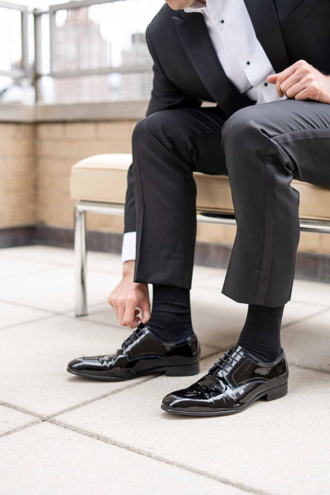 Groom portraits Loews Regency Hotel Manhattan wedding