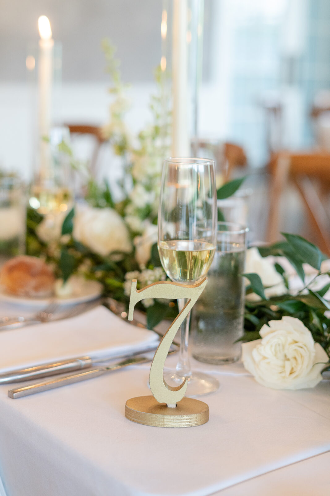 Floral design at River House at Odette’s Pennsylvania wedding