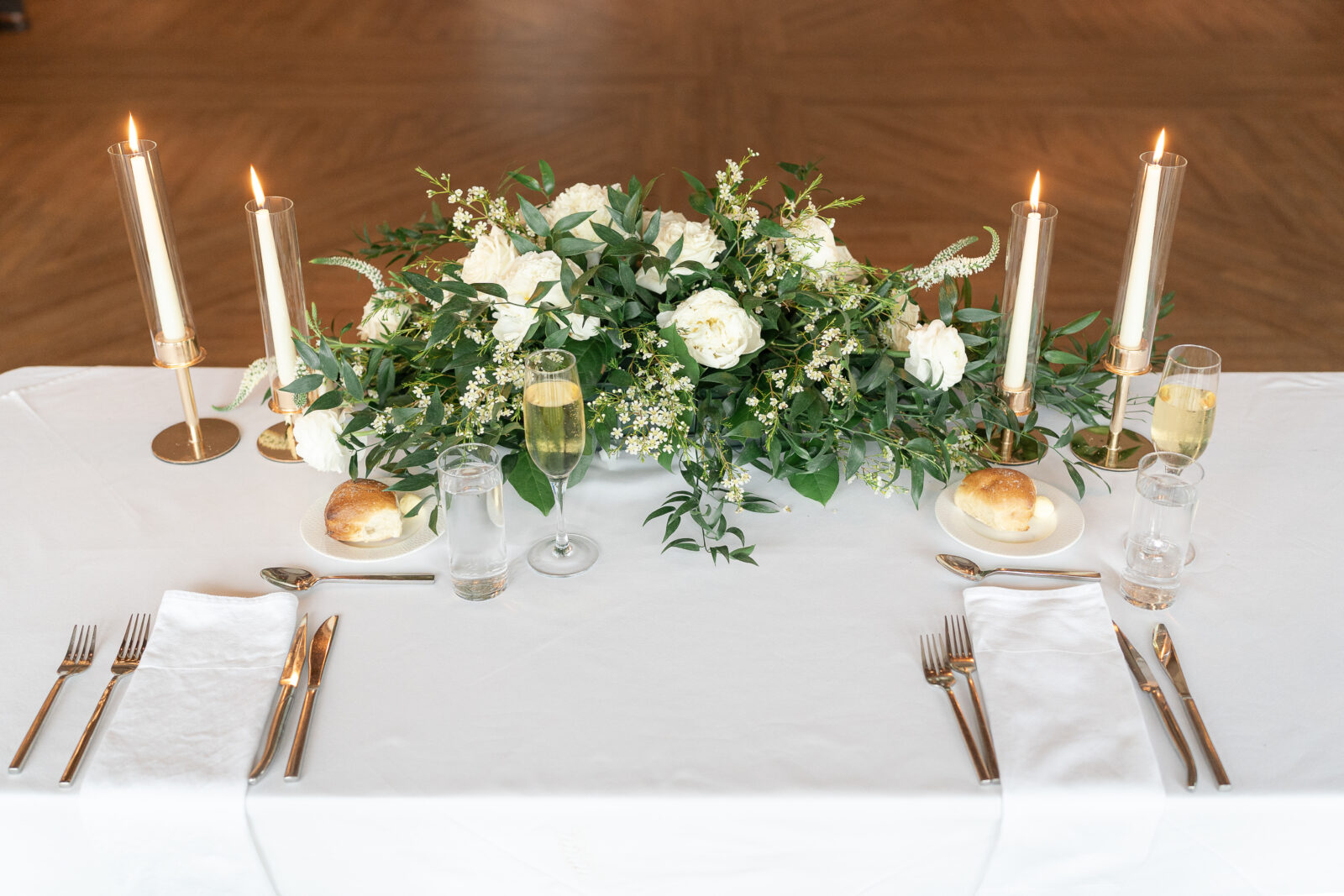 Floral design at River House at Odette’s Pennsylvania wedding