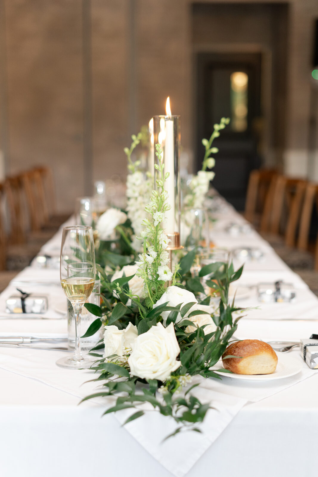 Floral design at River House at Odette’s Pennsylvania wedding