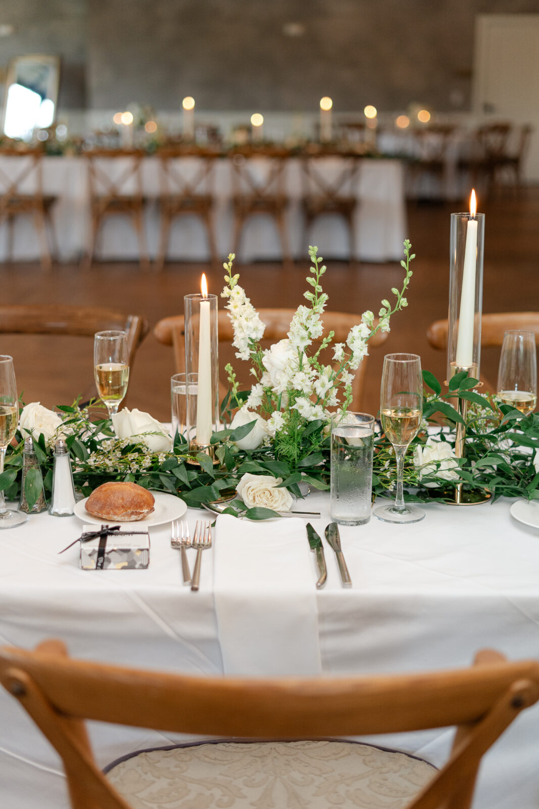 Floral design at River House at Odette’s Pennsylvania wedding