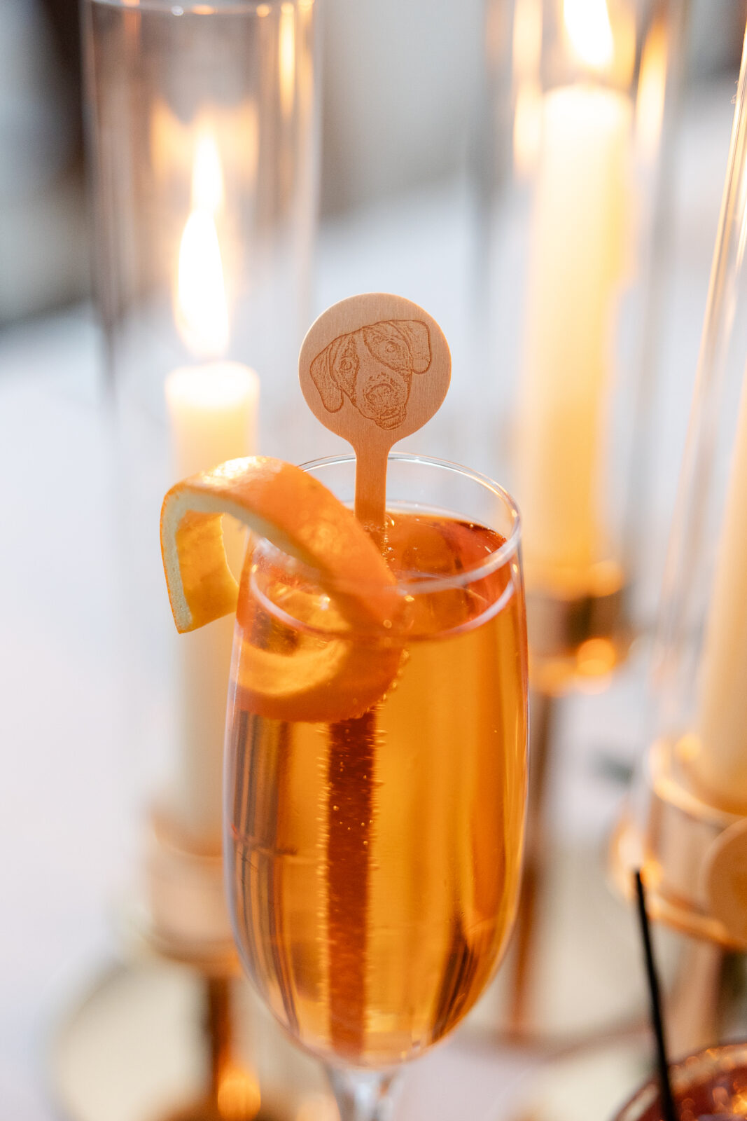 Signature drinks at River House at Odette’s Pennsylvania wedding