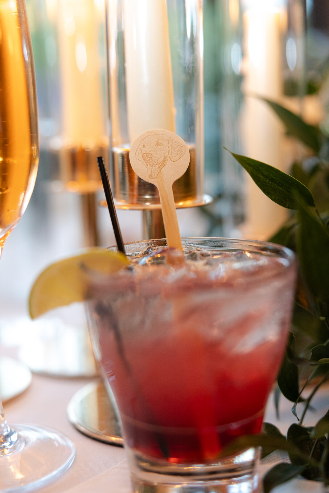 Signature drinks at River House at Odette’s Pennsylvania wedding