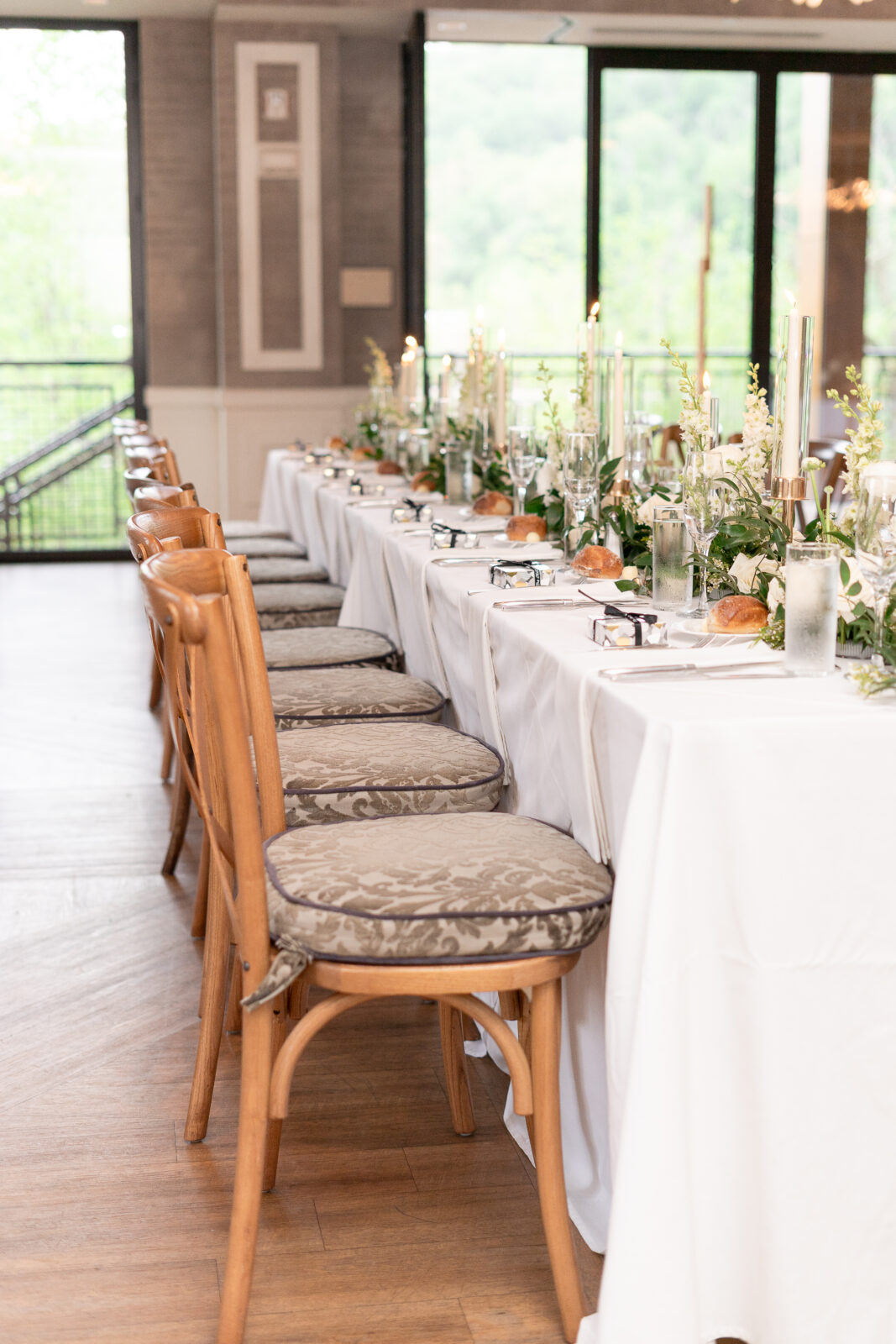 Wedding reception at River House at Odette’s in New Hope PA