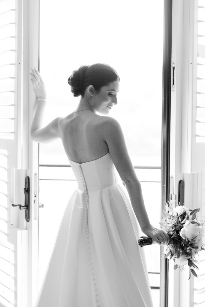 Bride portraits getting ready in the morning