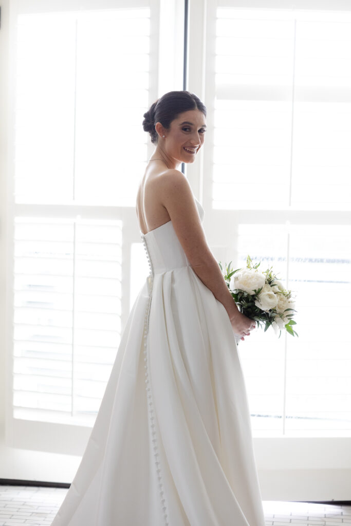 Bride portraits getting ready in the morning