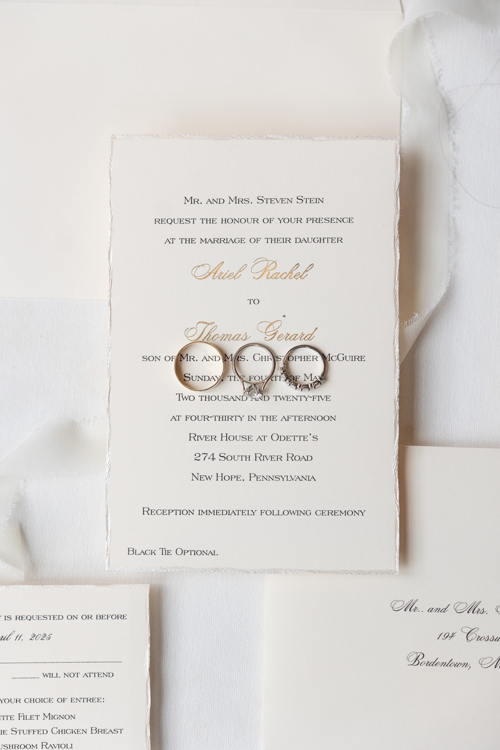 Bridal ring details photographed at River House at Odette’s