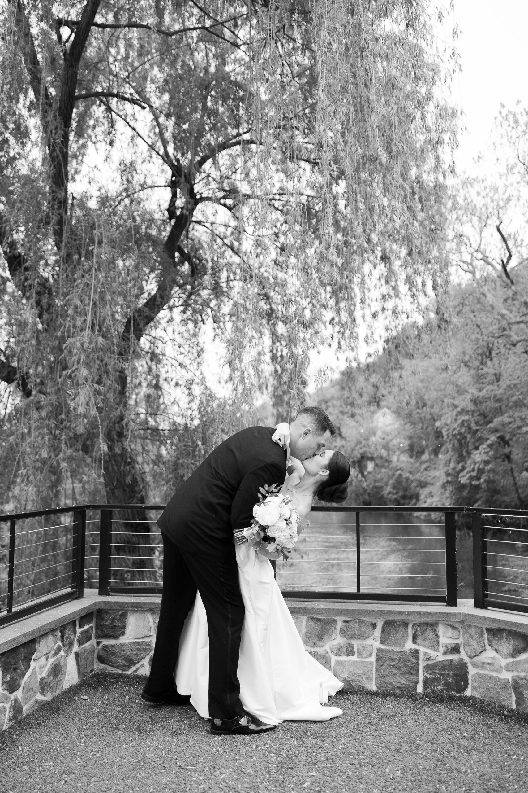 Romantic wedding portraits at River House at Odette's