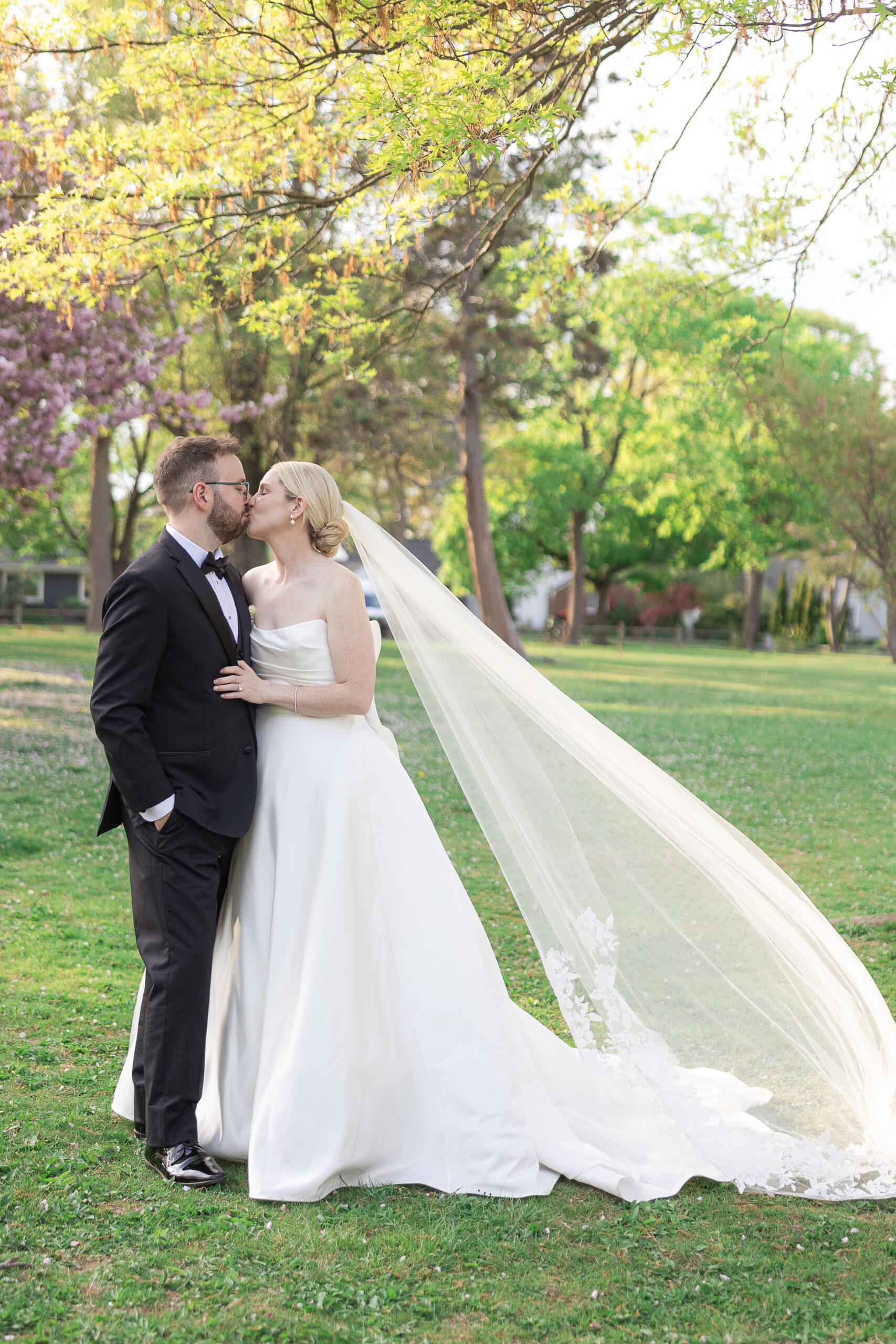 Bride and groom wedding portraits at VIP Country Club