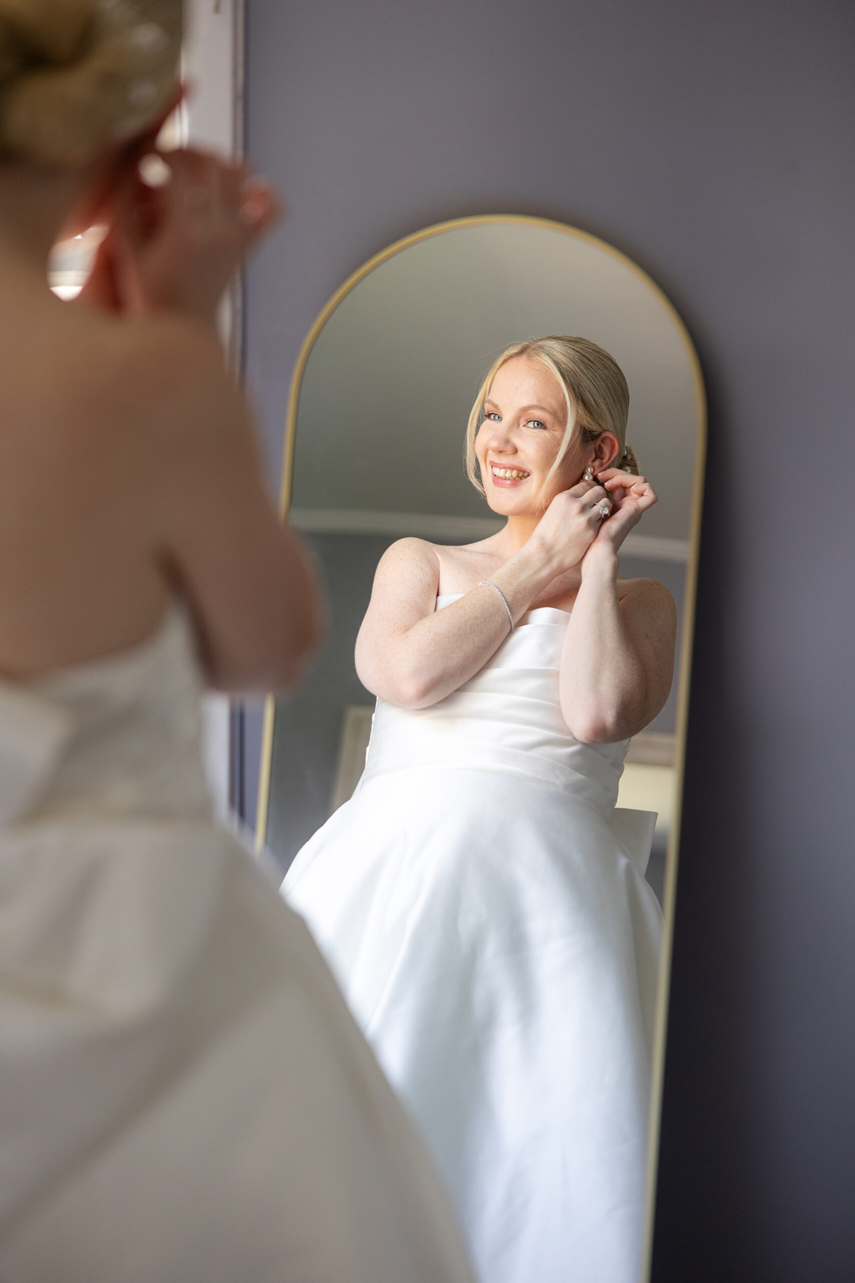 Bride getting ready in Yonkers, New York