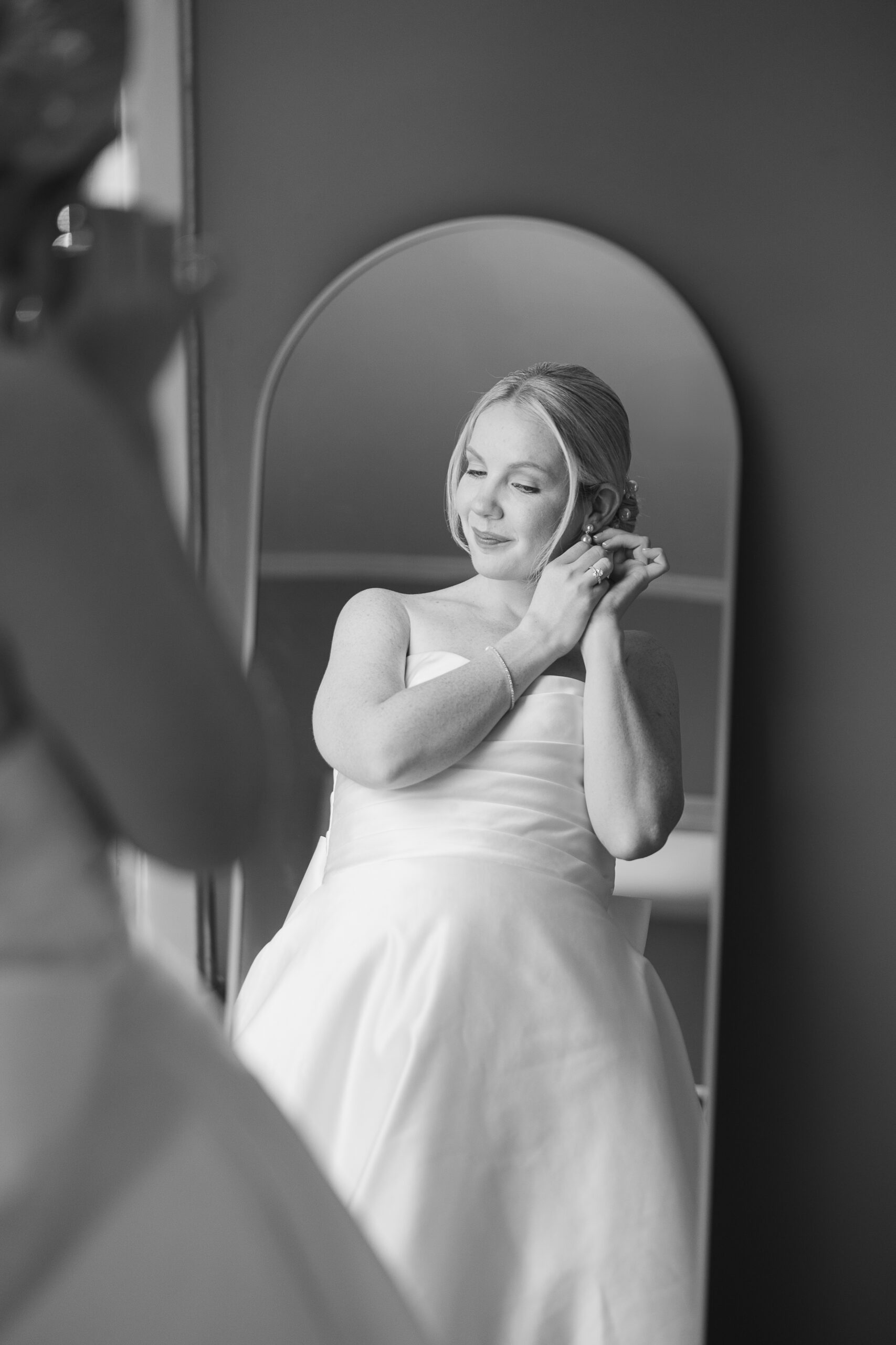 Bride getting ready in Yonkers, New York