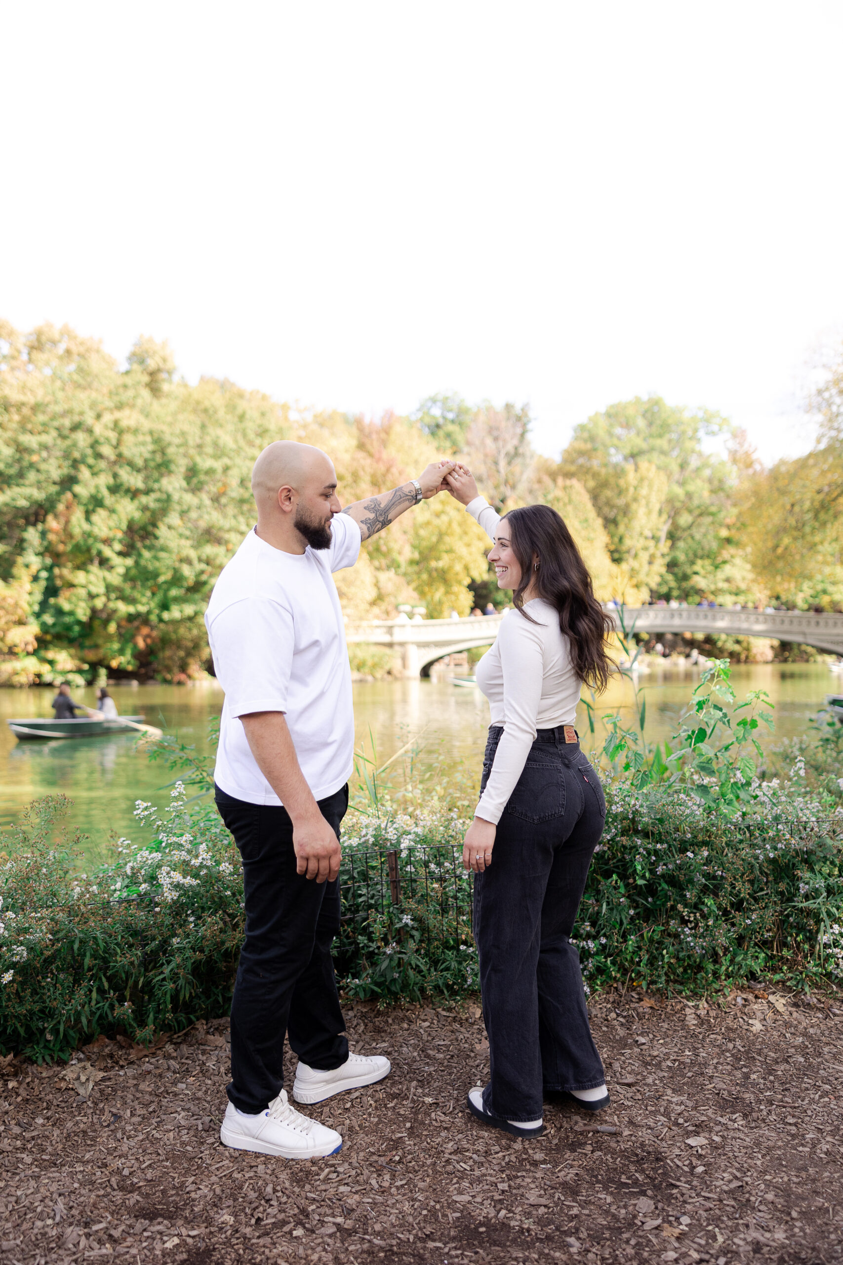Central Park surprise engagement Manhattan