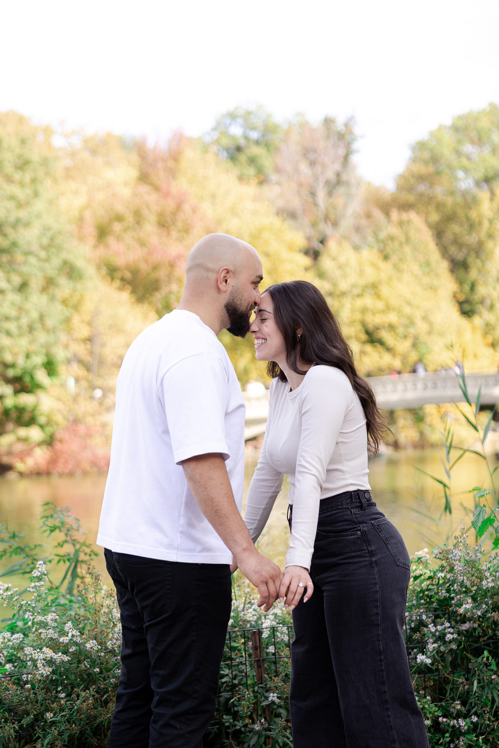 Central Park proposal candid moments