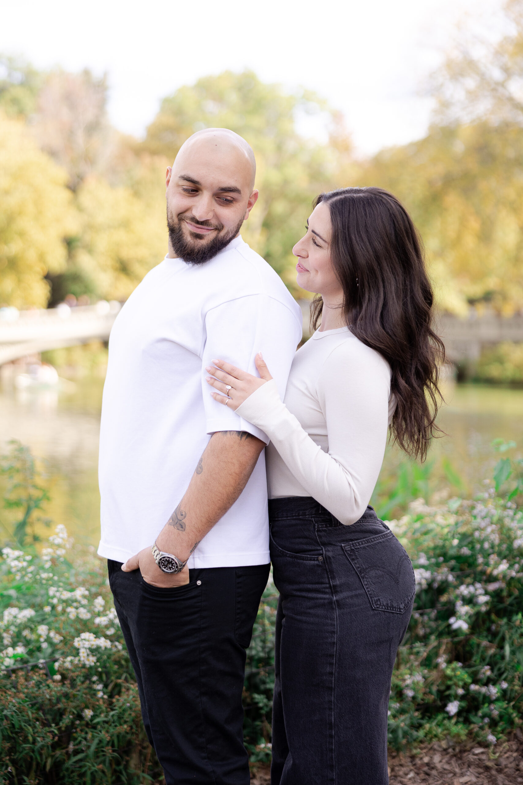 Engagement photos in Central Park NYC