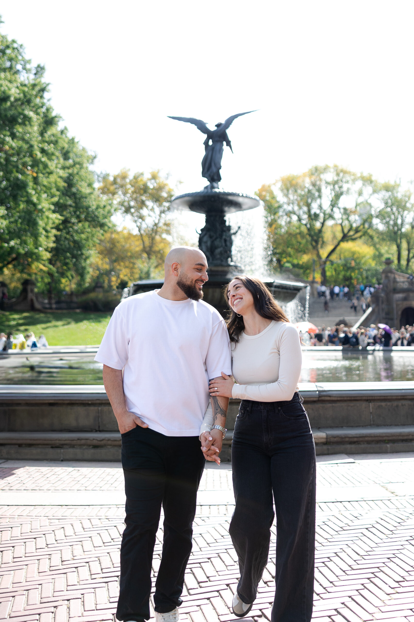 NYC engagement photography Central Park