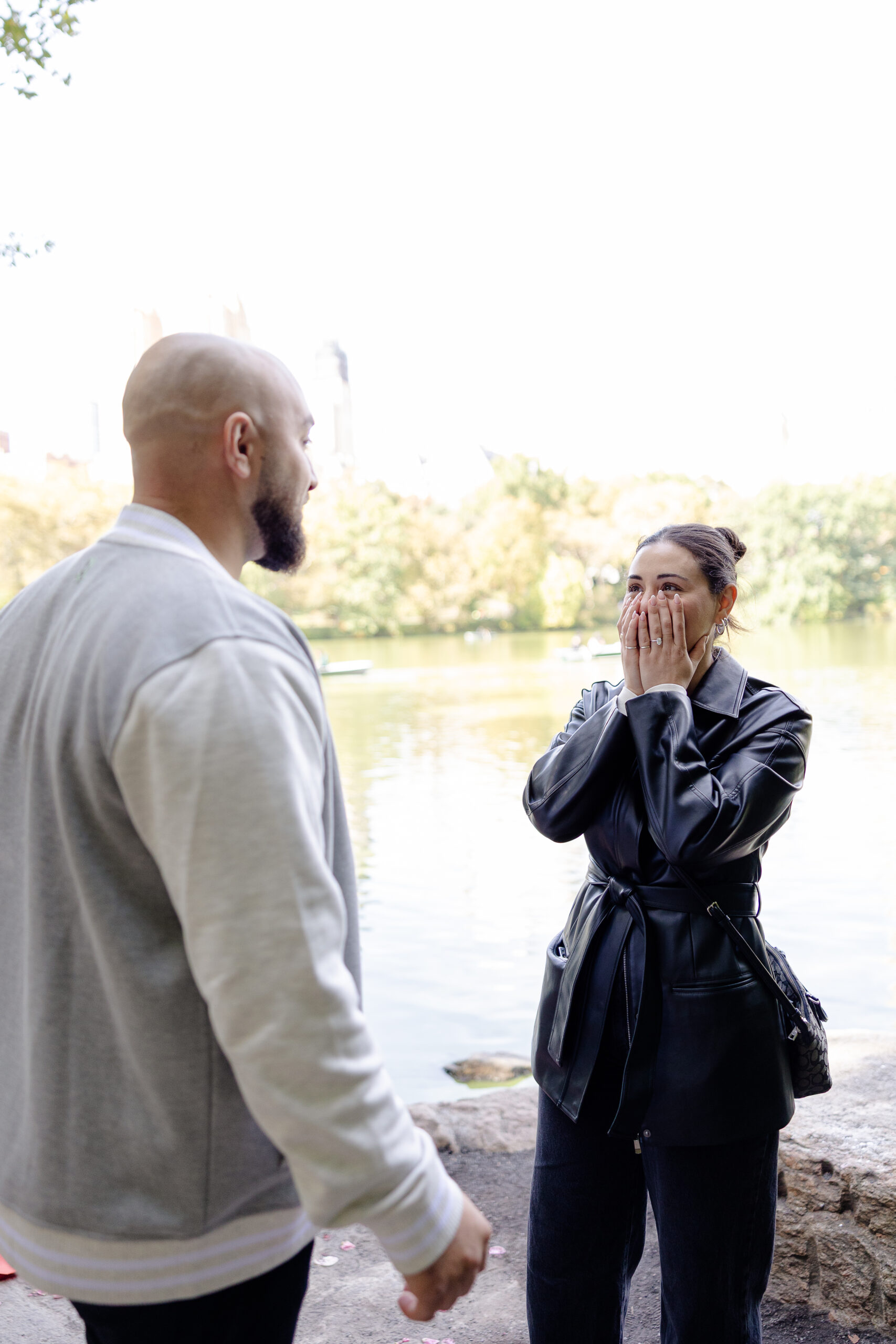 Just engaged portraits in Central Park