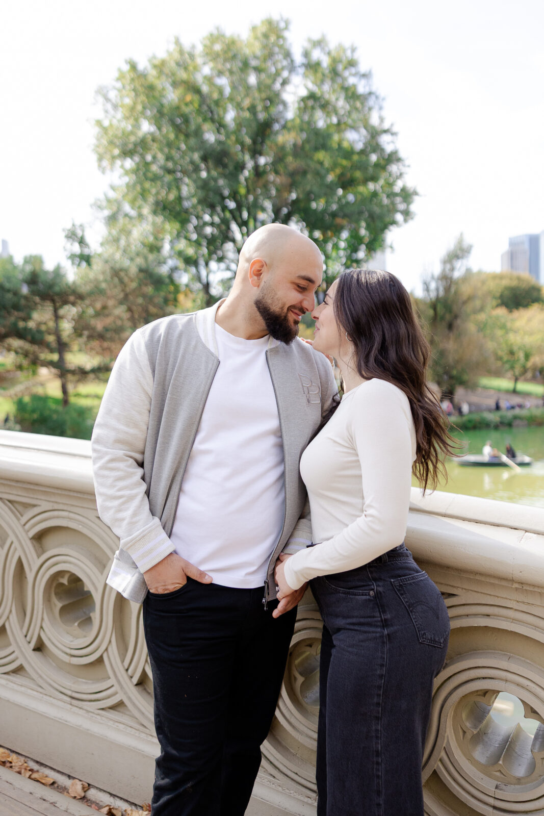 Bow Bridge Central Park proposal photos