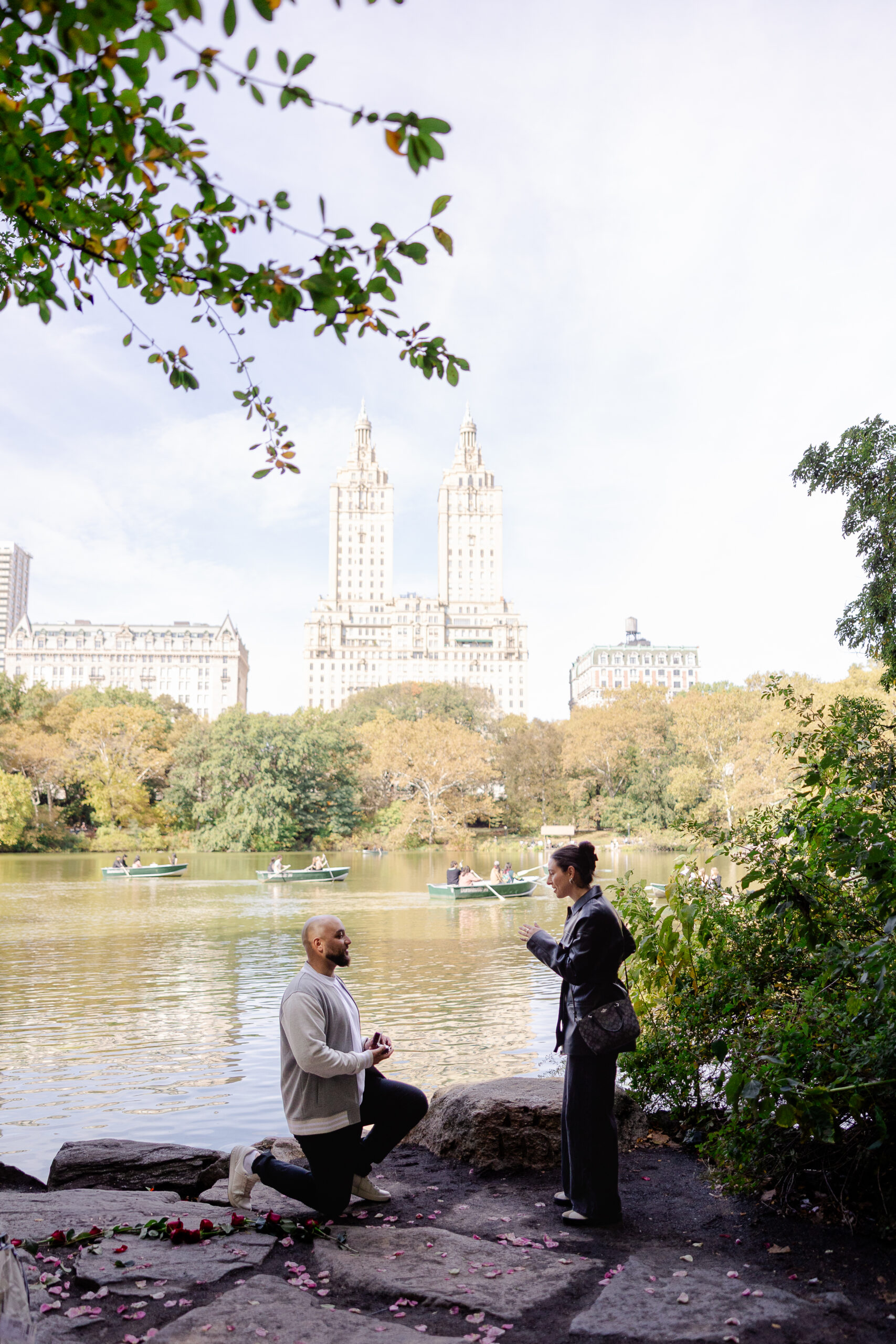 NYC couple surprise proposal