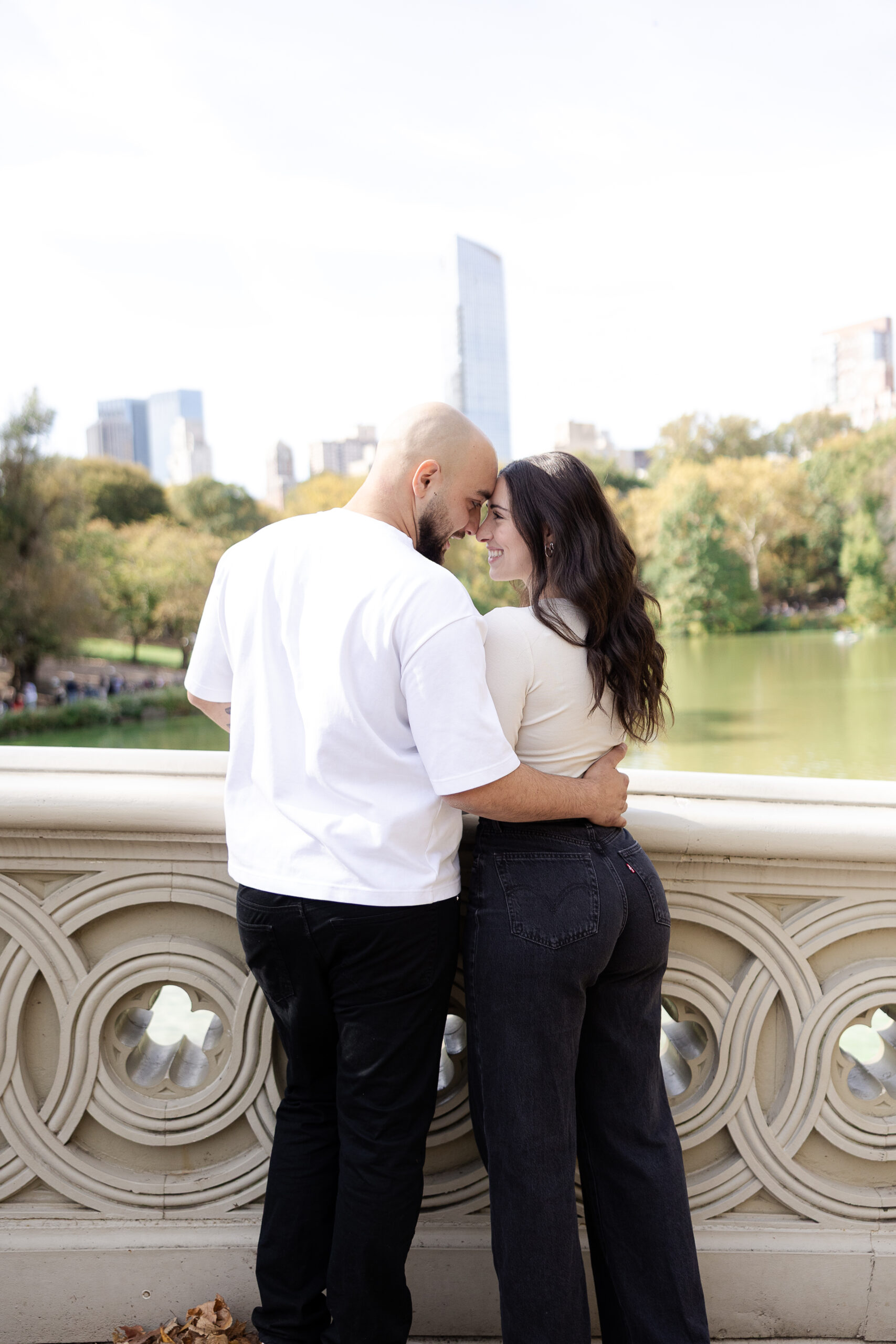Bow Bridge Central Park proposal photos
