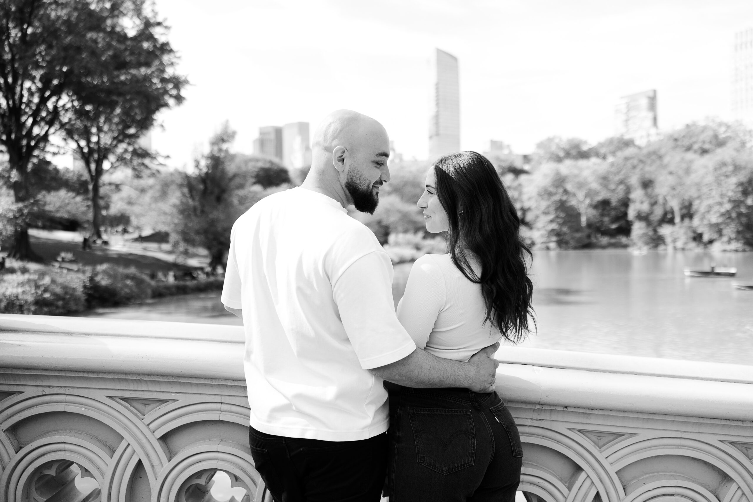 Bow Bridge Central Park proposal photos