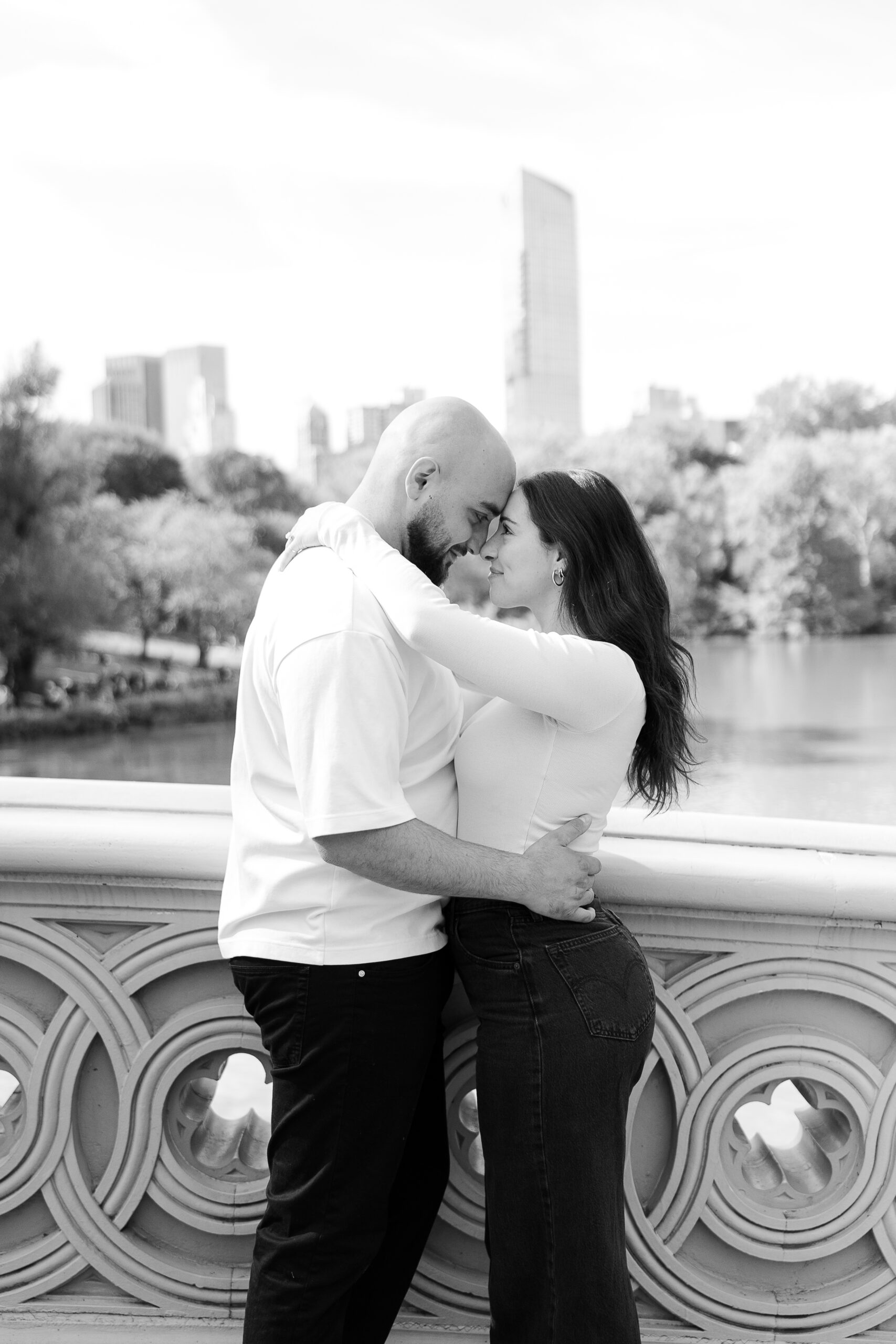 Bow Bridge Central Park proposal photos