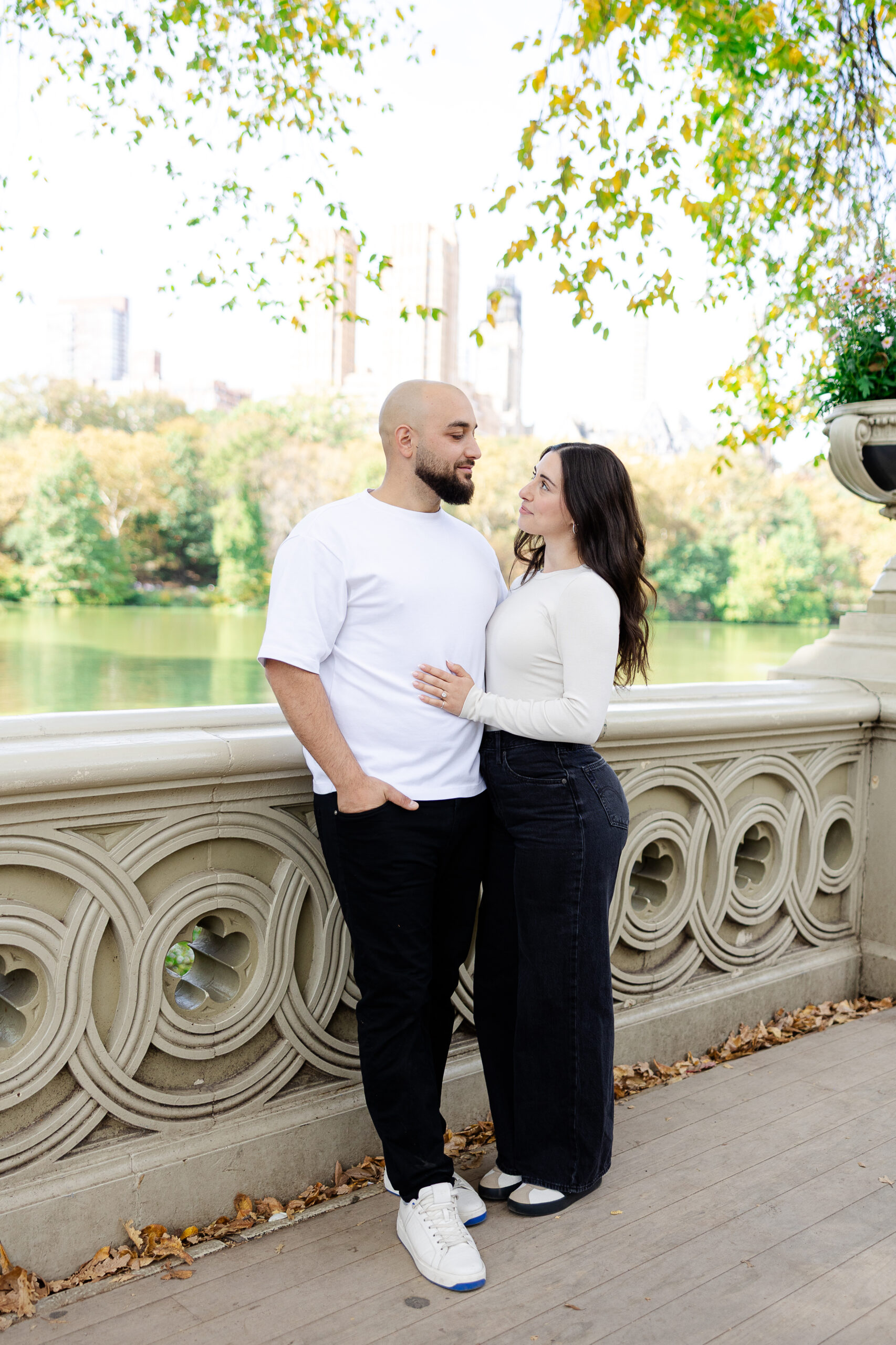 Bow Bridge Central Park proposal photos