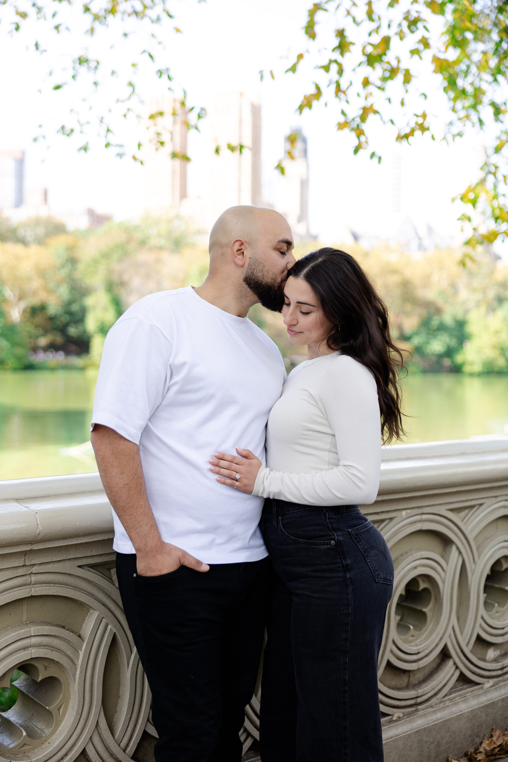 Bow Bridge Central Park proposal photos