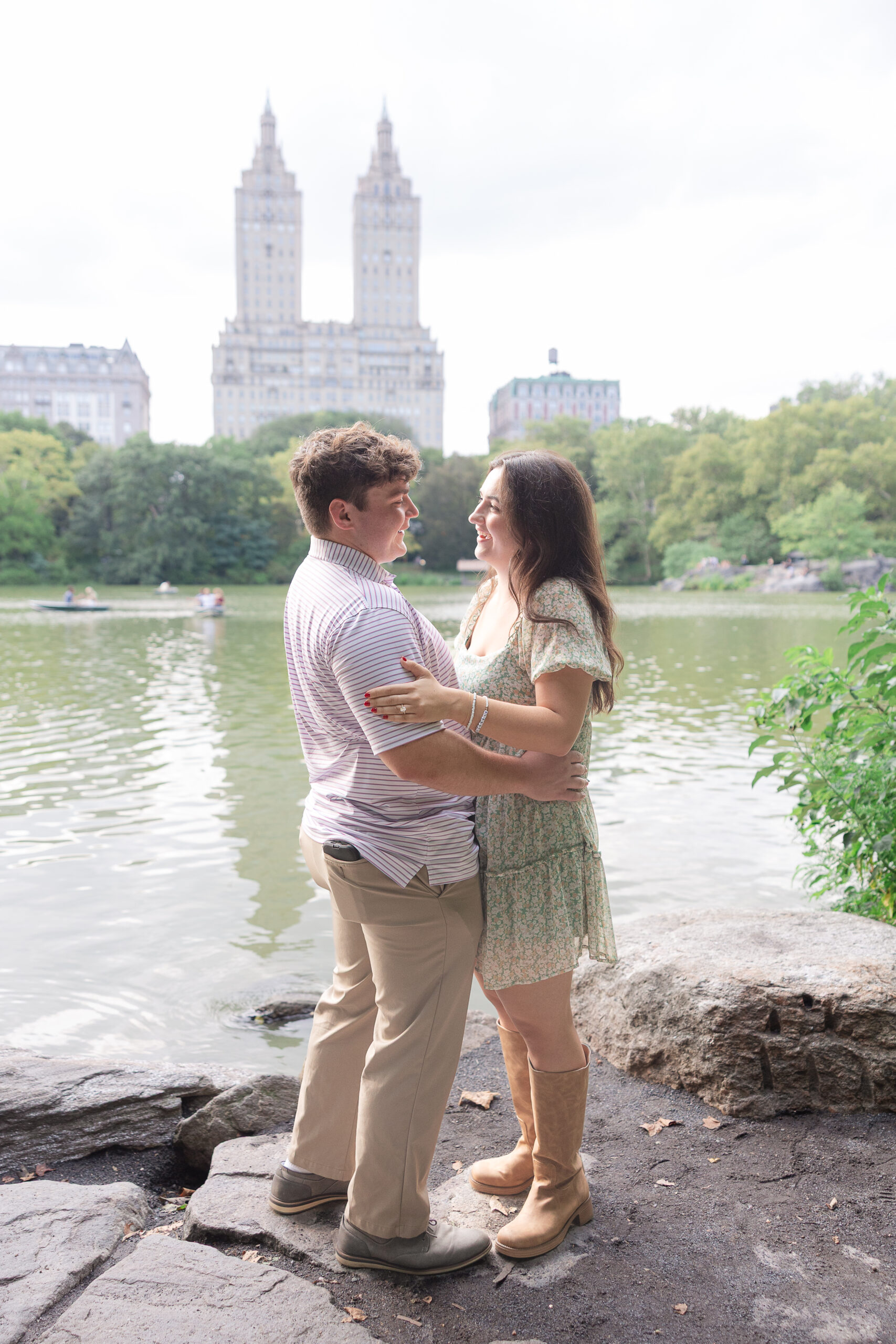 Surprise proposal in Central Park New York City