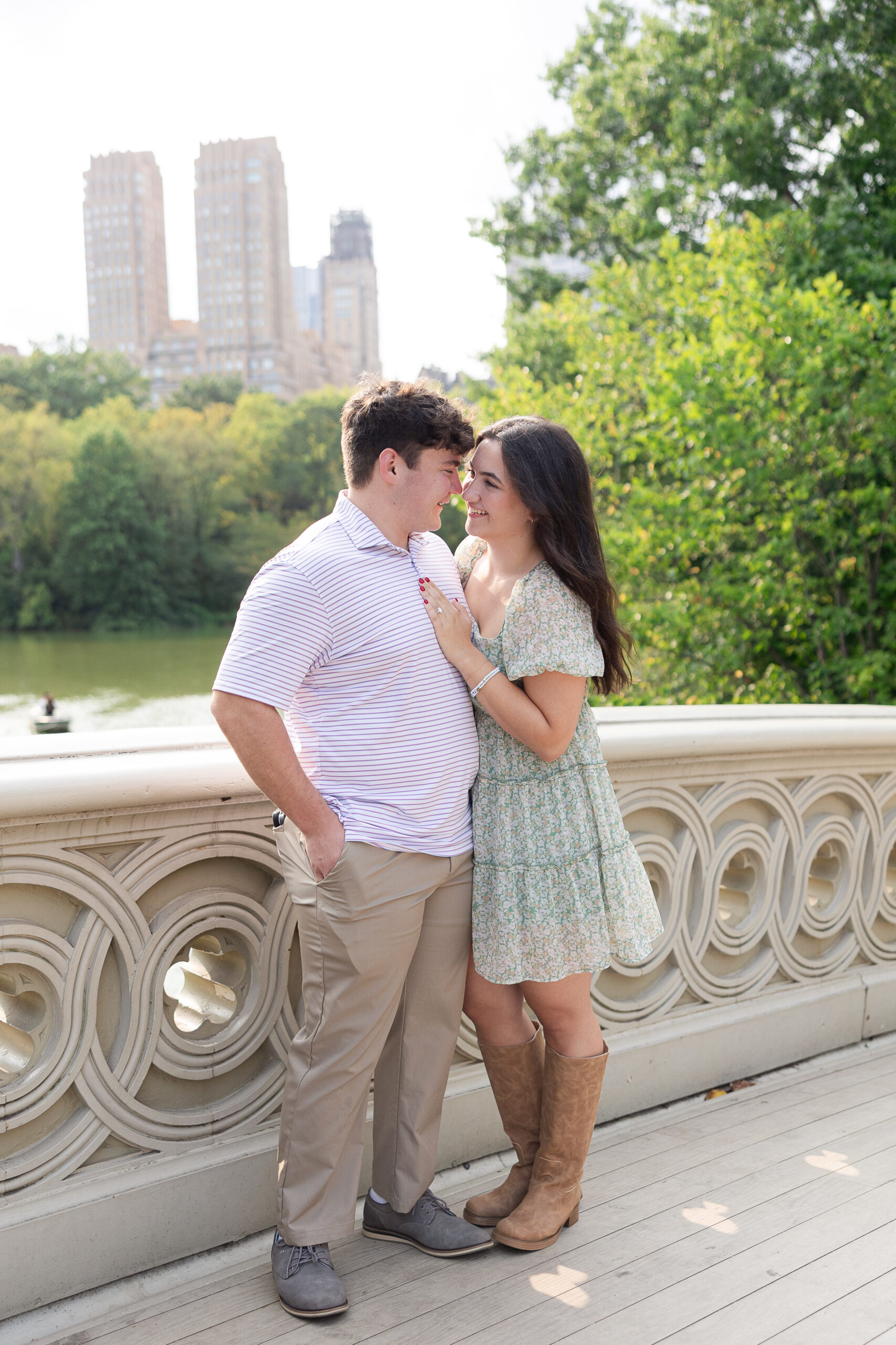 Bow Bridge Central Park proposal photos