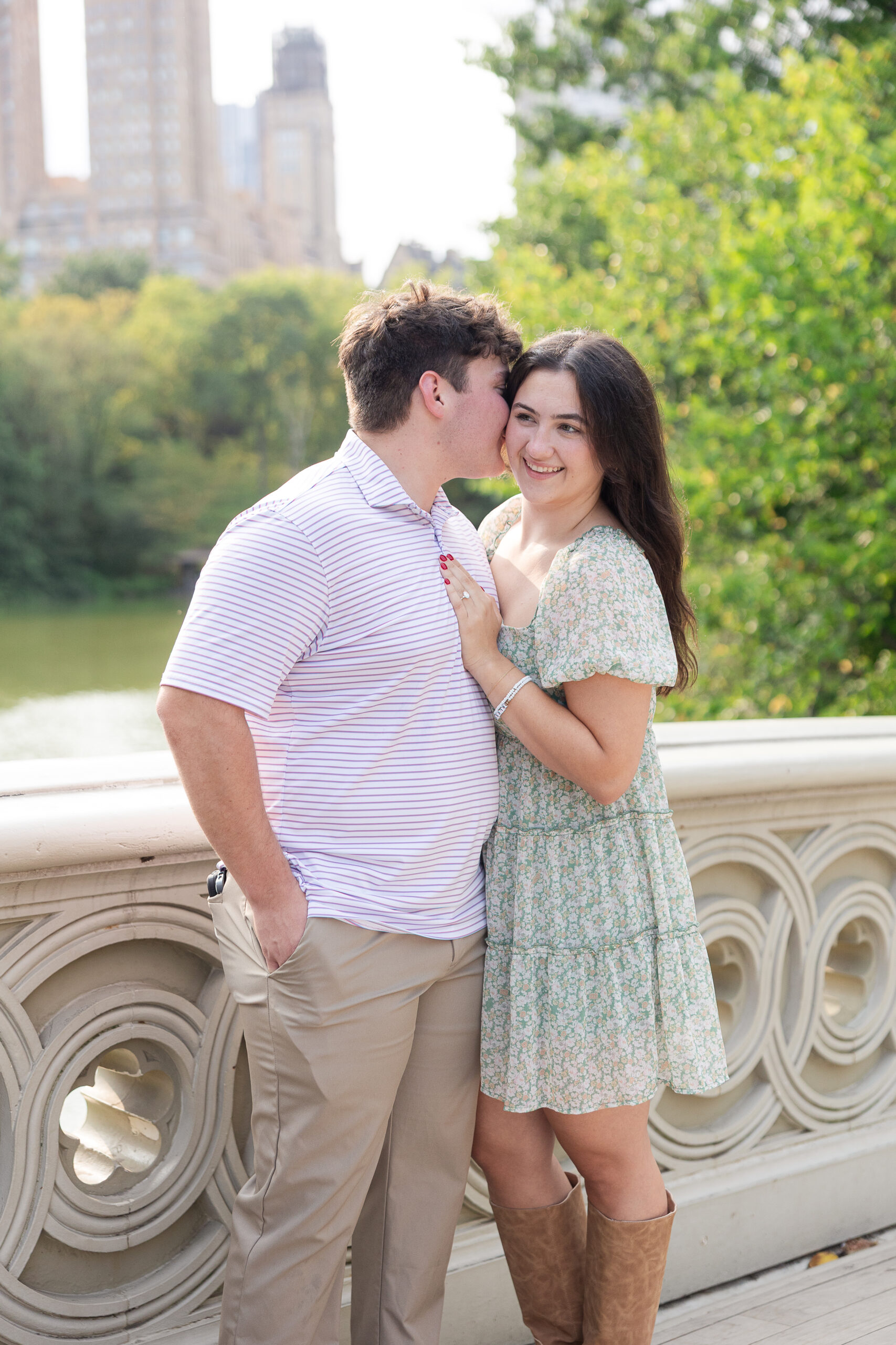 Bow Bridge Central Park proposal photos